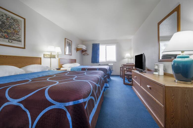 Guest room at the Super 8 Park Rapids in Park Rapids, Minnesota