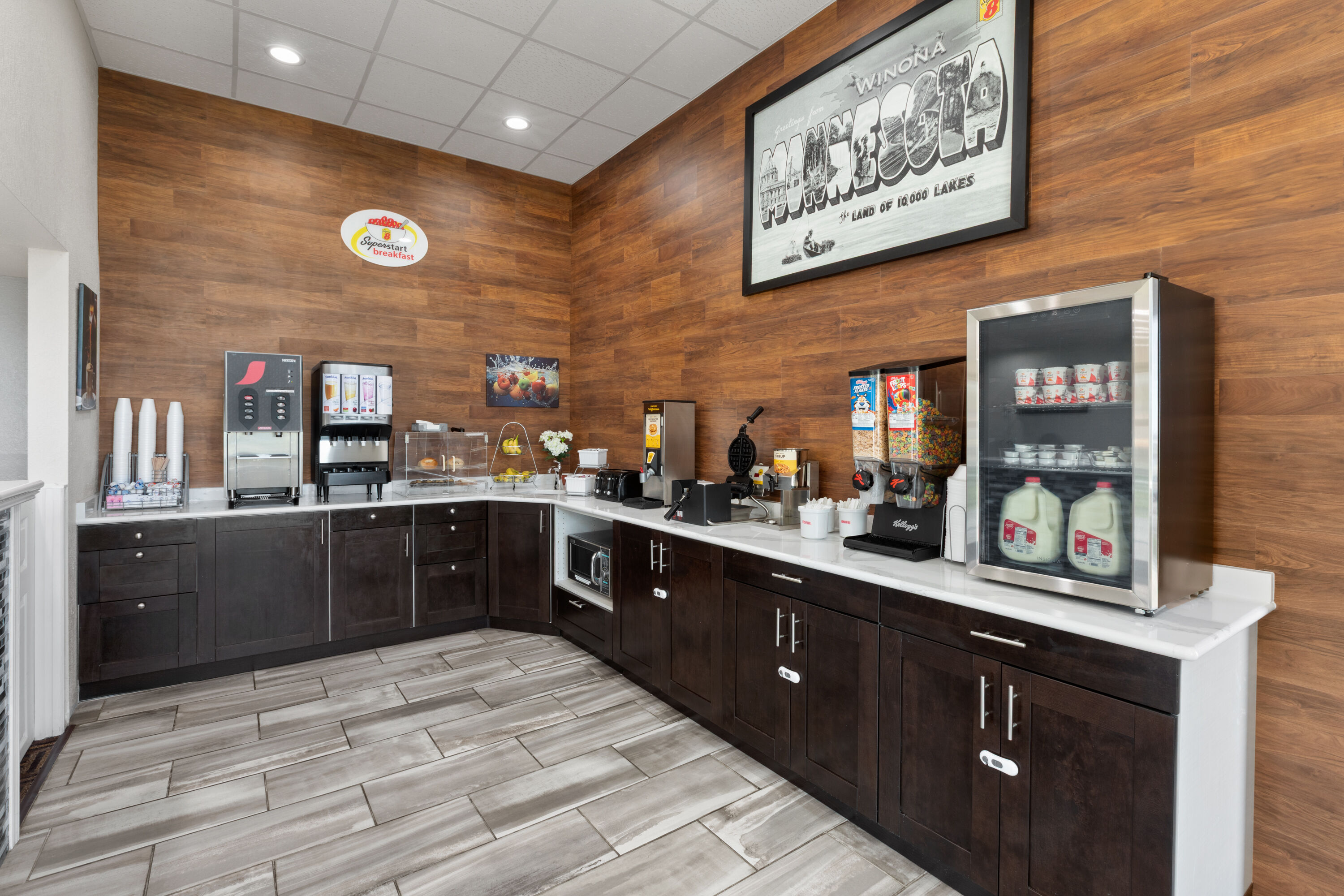 Free breakfast at Super 8 by Wyndham Winona MN in Winona, Minnesota