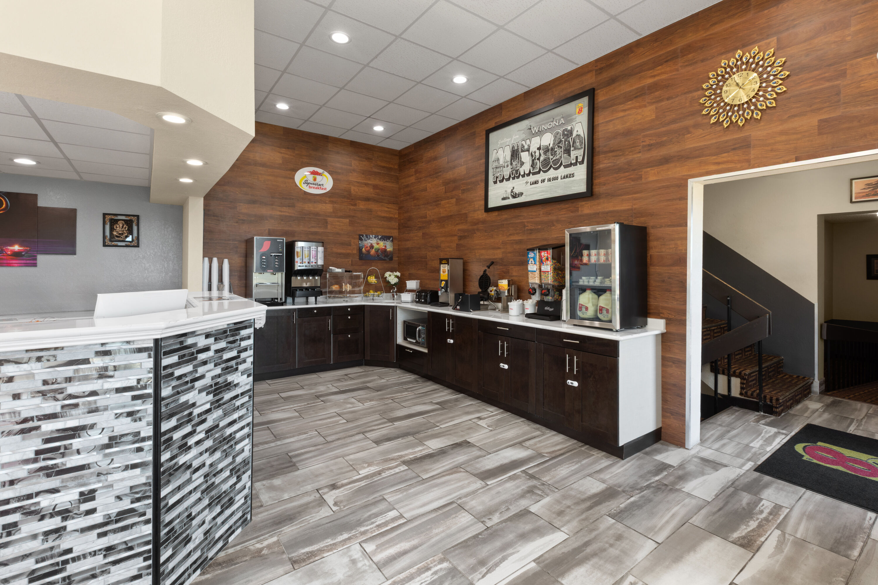 Free breakfast at Super 8 by Wyndham Winona MN in Winona, Minnesota