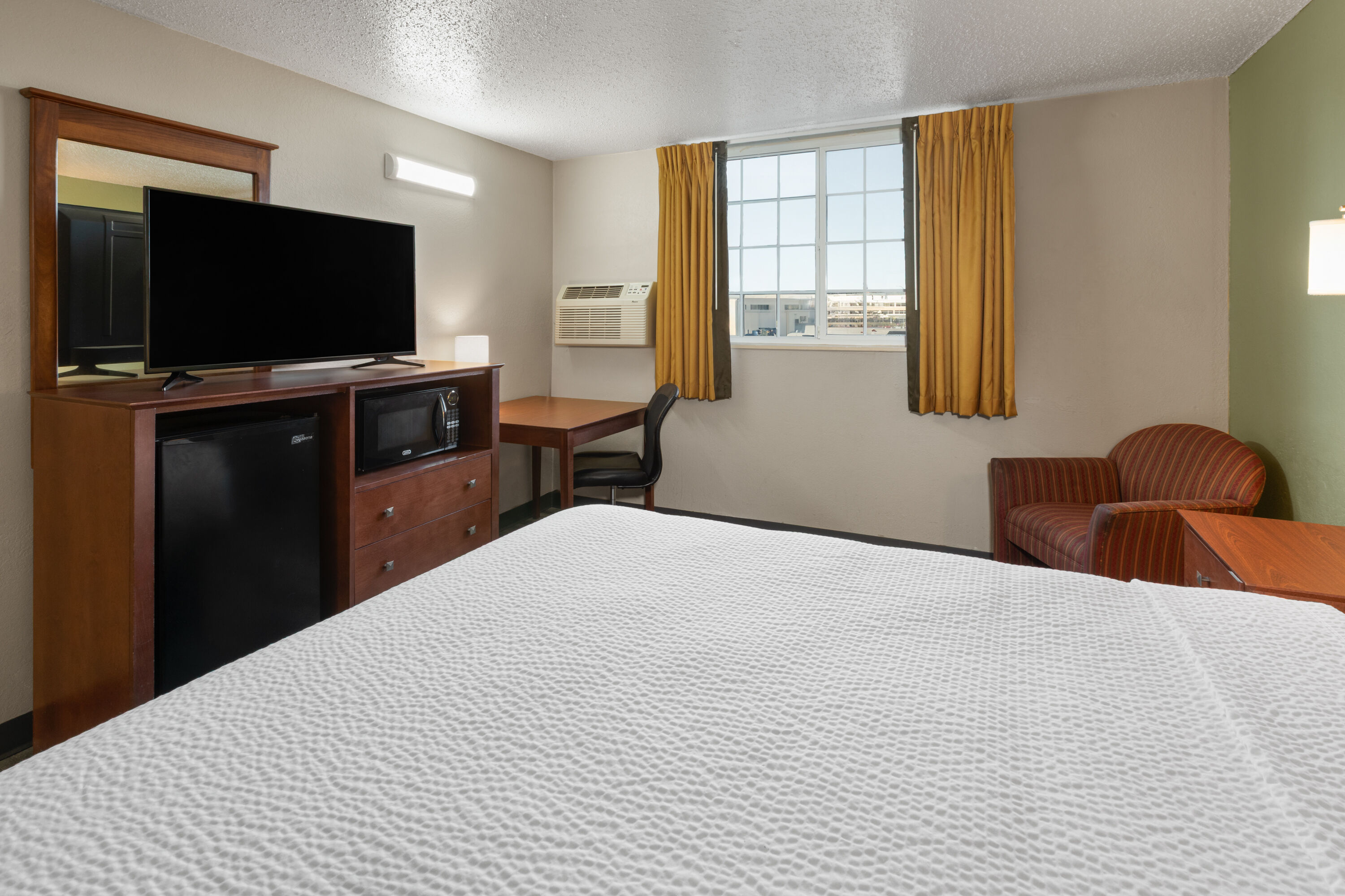 Guest room at the Super 8 by Wyndham Winona MN in Winona, Minnesota