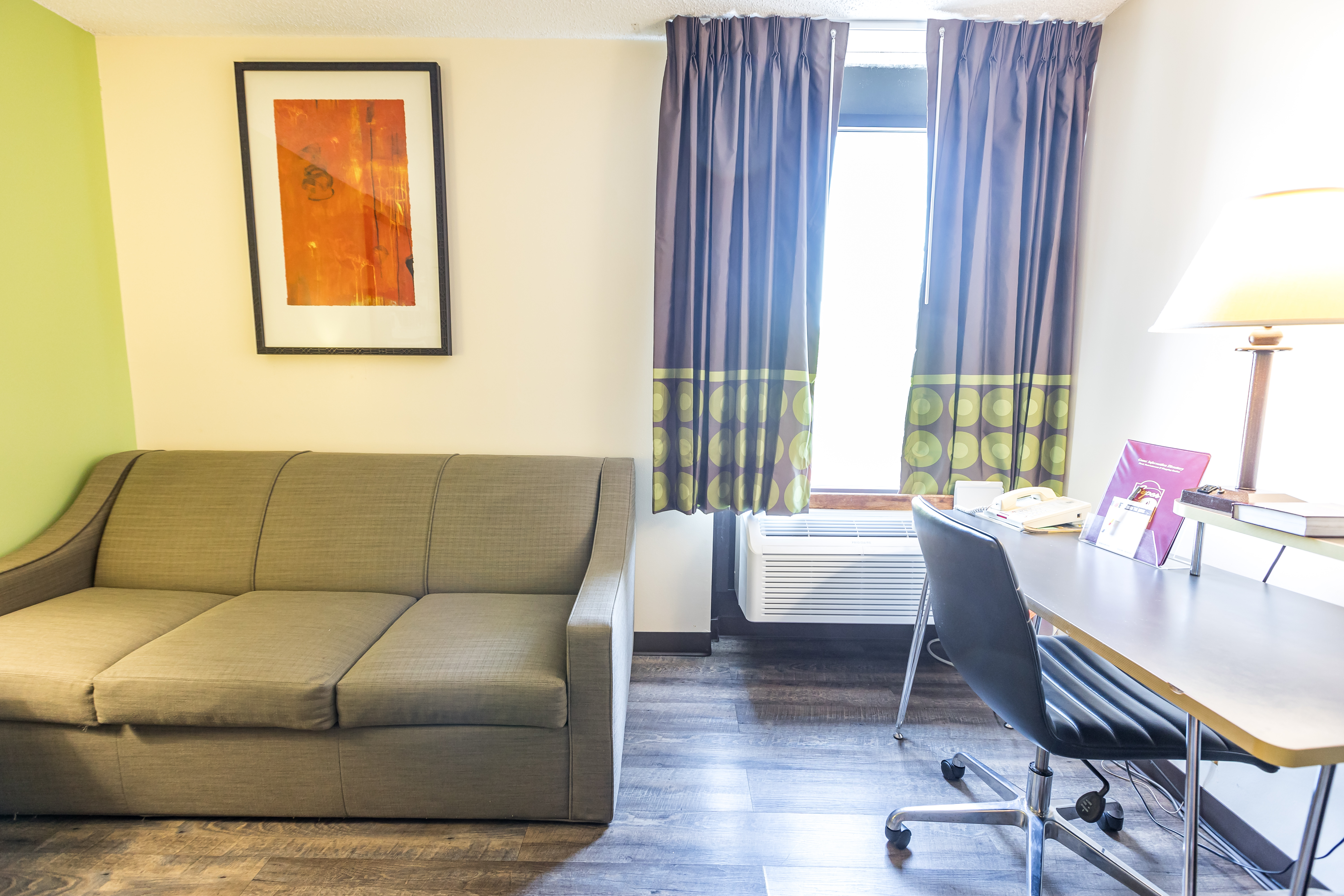 Guest room at the Super 8 by Wyndham Branson/Andy Williams Theatre in Branson, Missouri