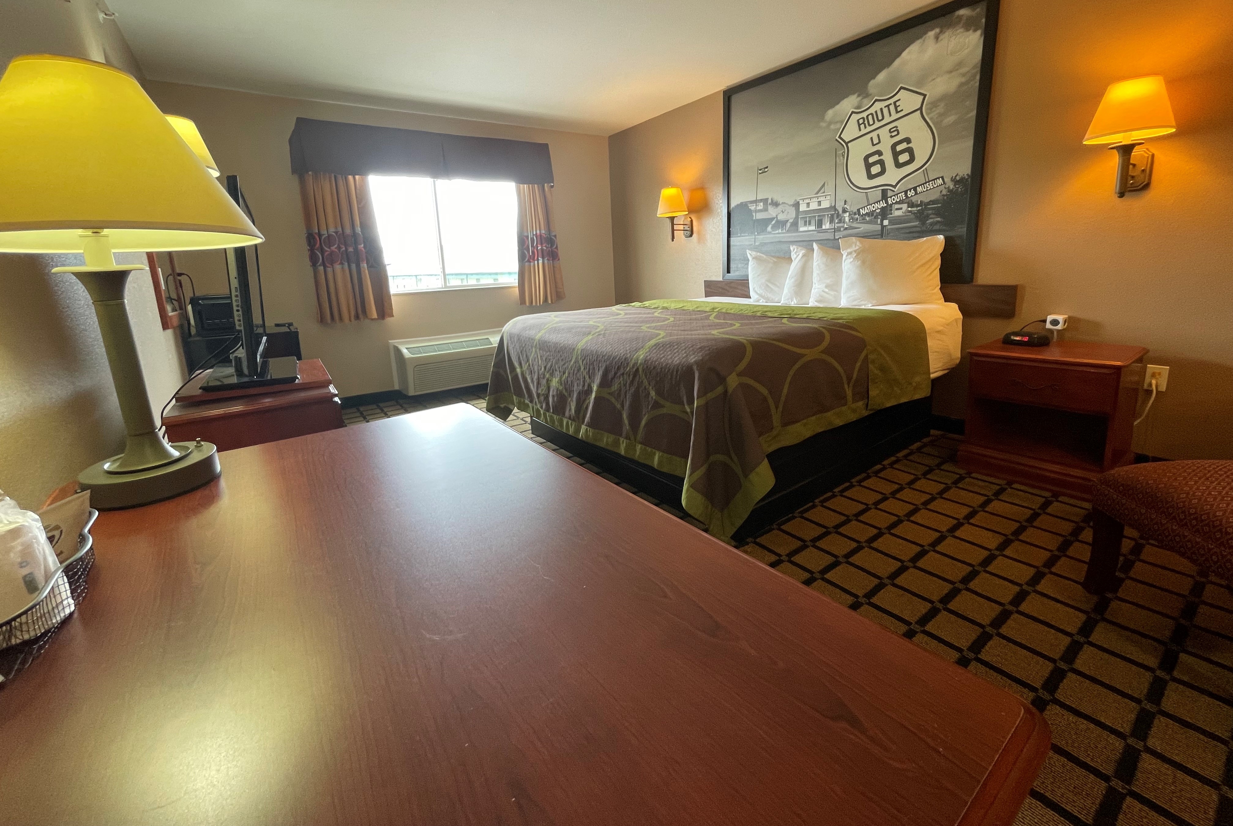 Guest room at the Super 8 by Wyndham Rolla in Rolla, Missouri
