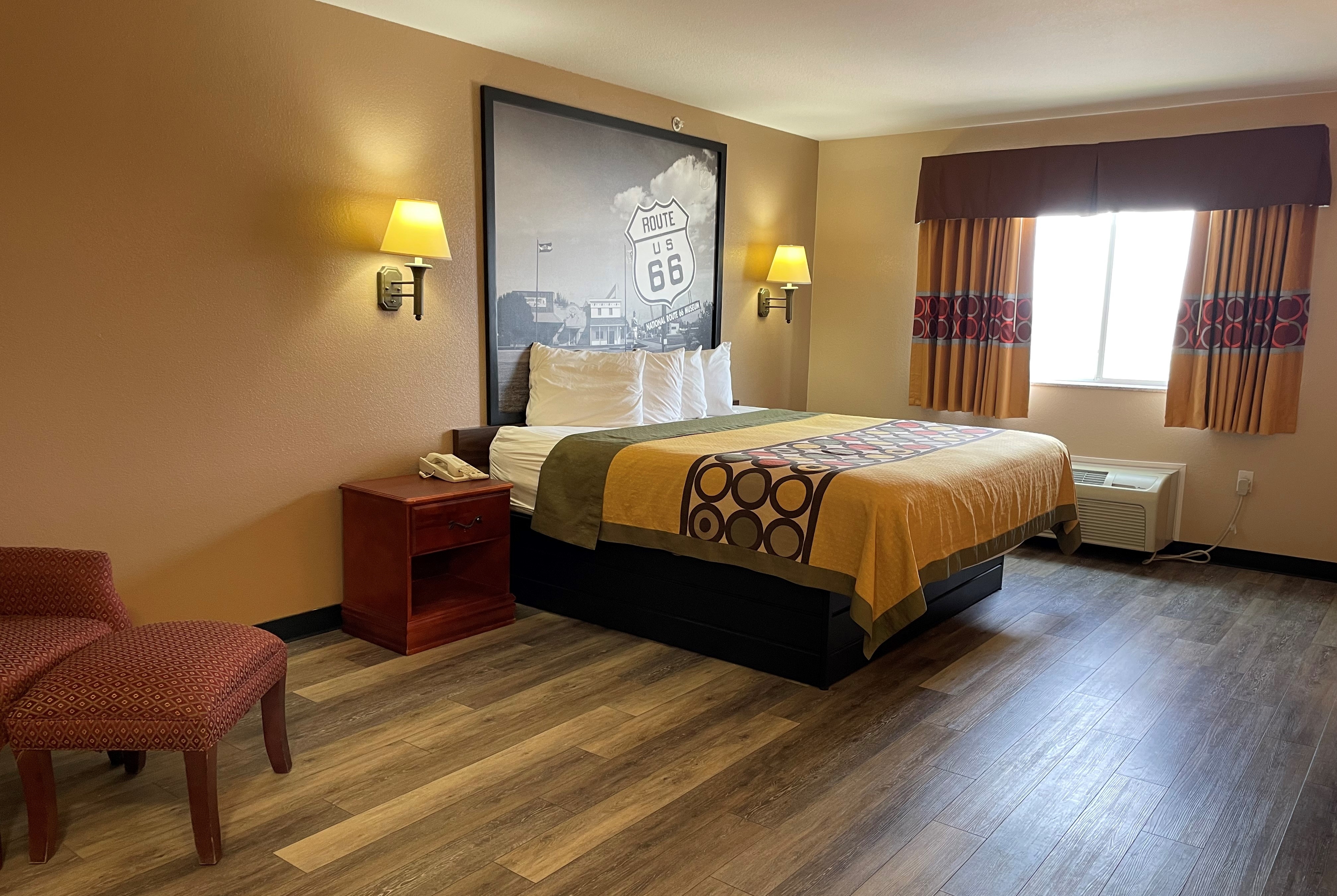 Guest room at the Super 8 by Wyndham Rolla in Rolla, Missouri