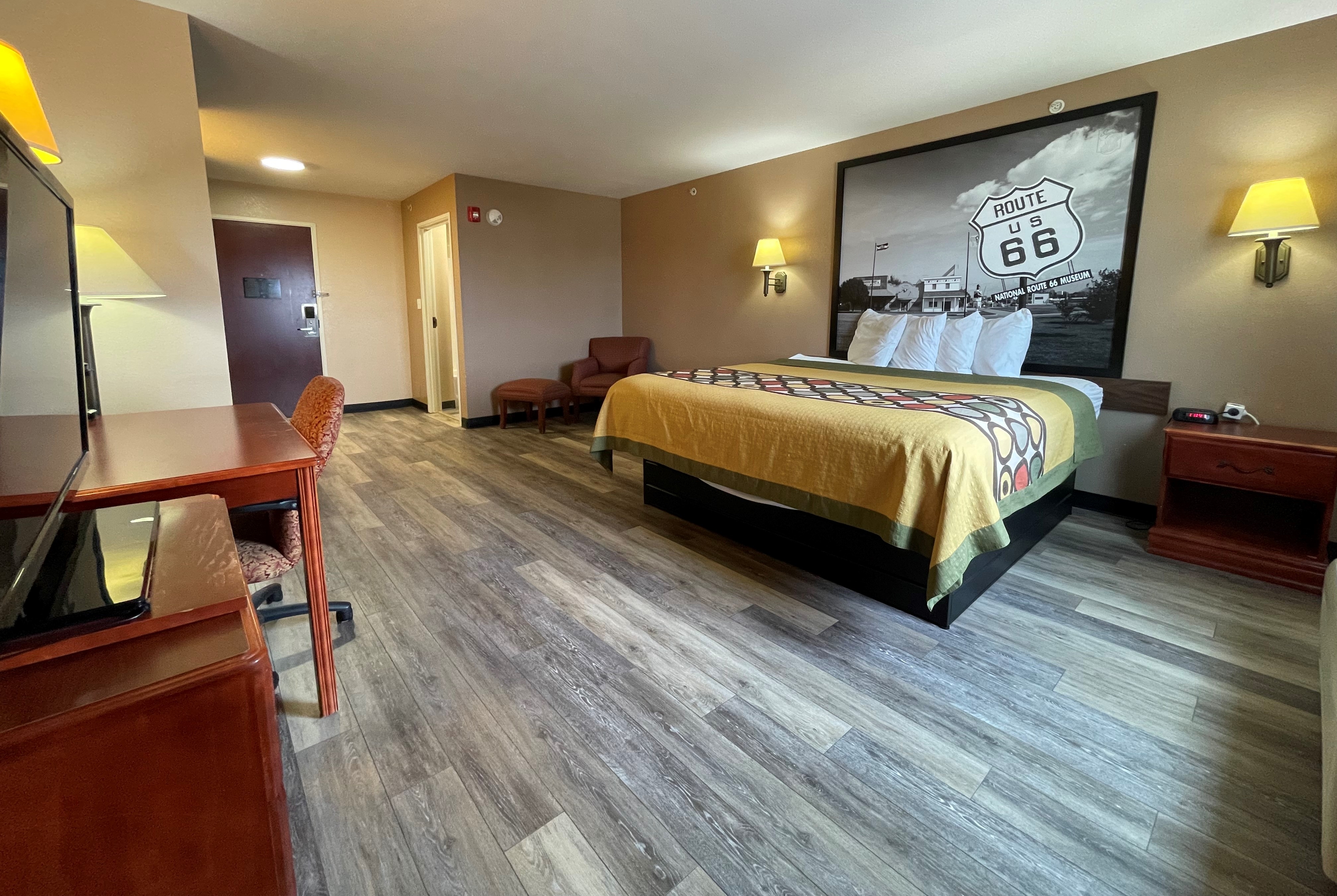 Guest room at the Super 8 by Wyndham Rolla in Rolla, Missouri