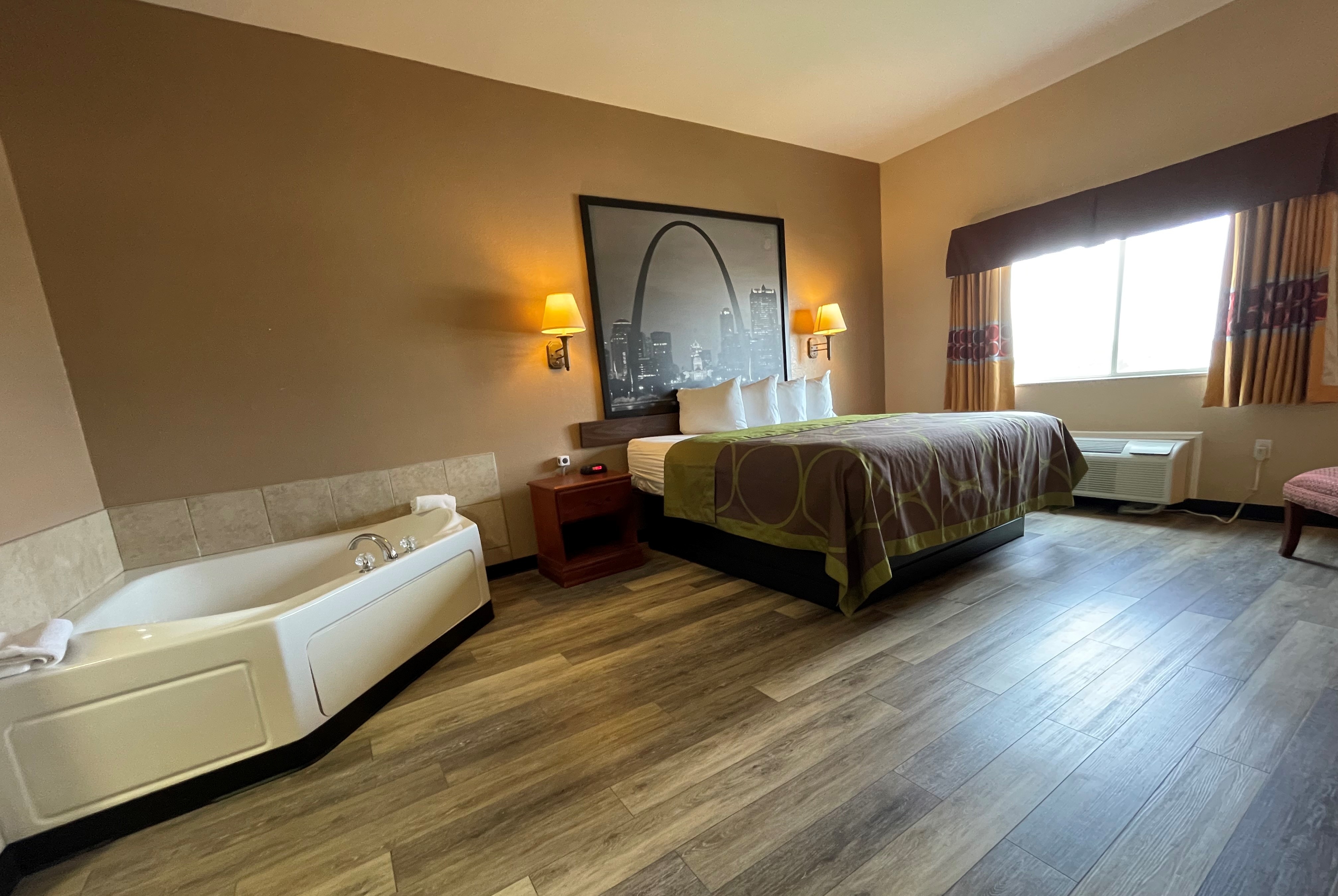 Guest room at the Super 8 by Wyndham Rolla in Rolla, Missouri