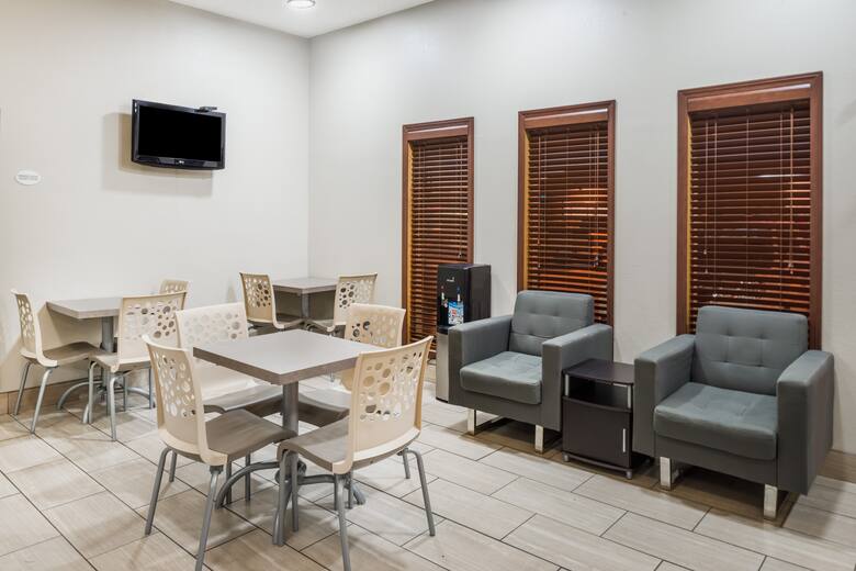 Super 8 West Plains hotel lobby in West Plains, Missouri