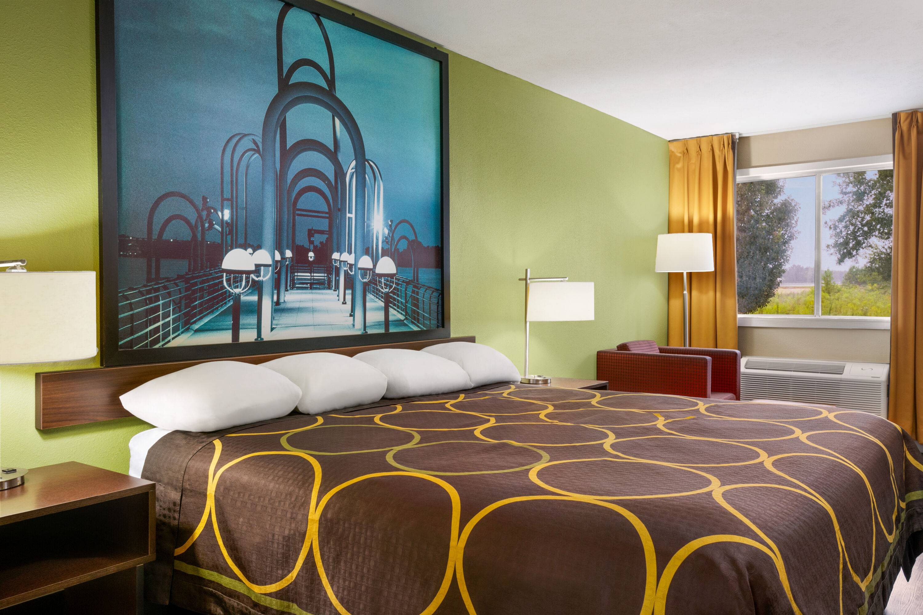 Guest room at the Super 8 by Wyndham Brookhaven in Brookhaven, Mississippi