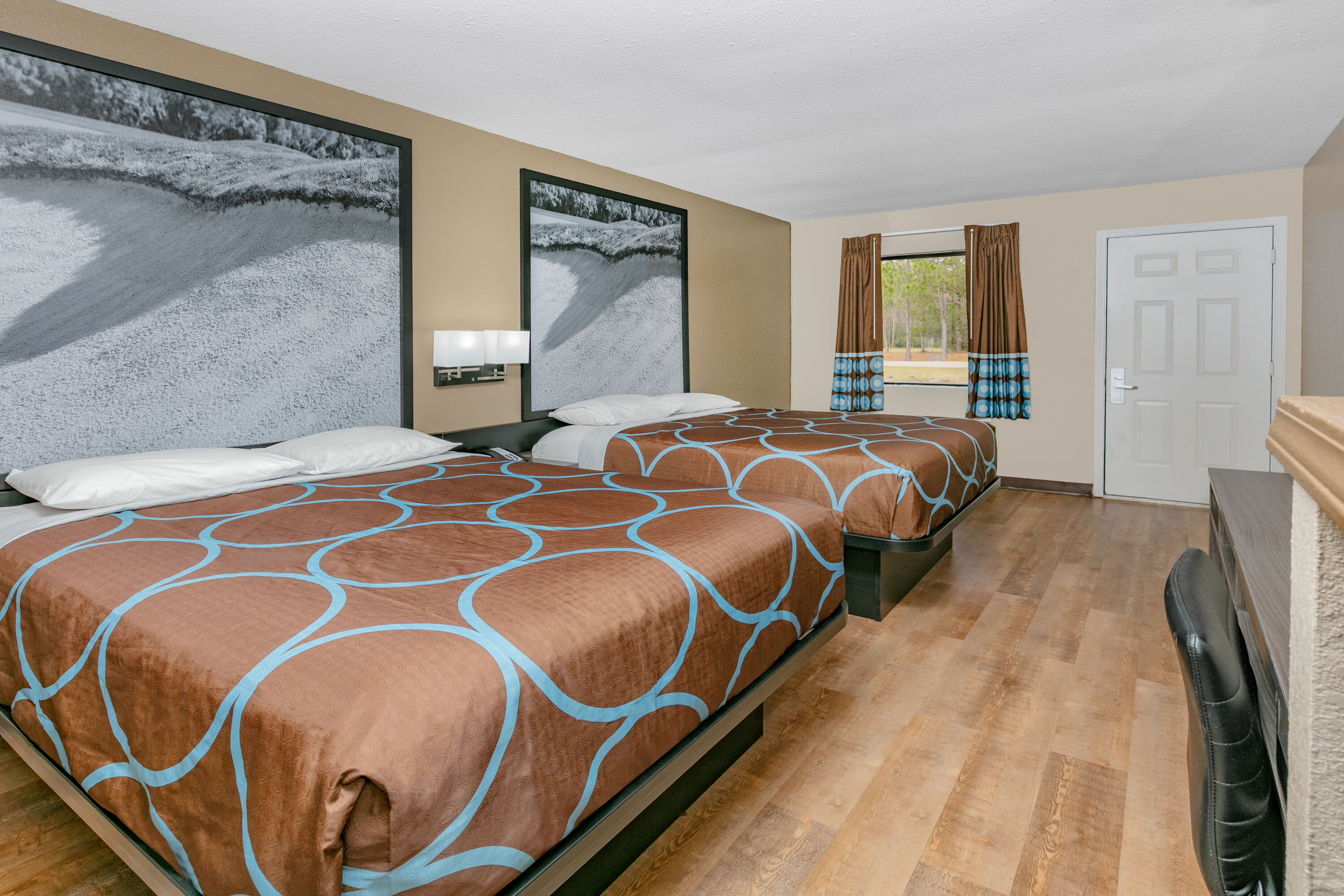 Guest room at the Super 8 by Wyndham Moss Point in Moss Point, Mississippi