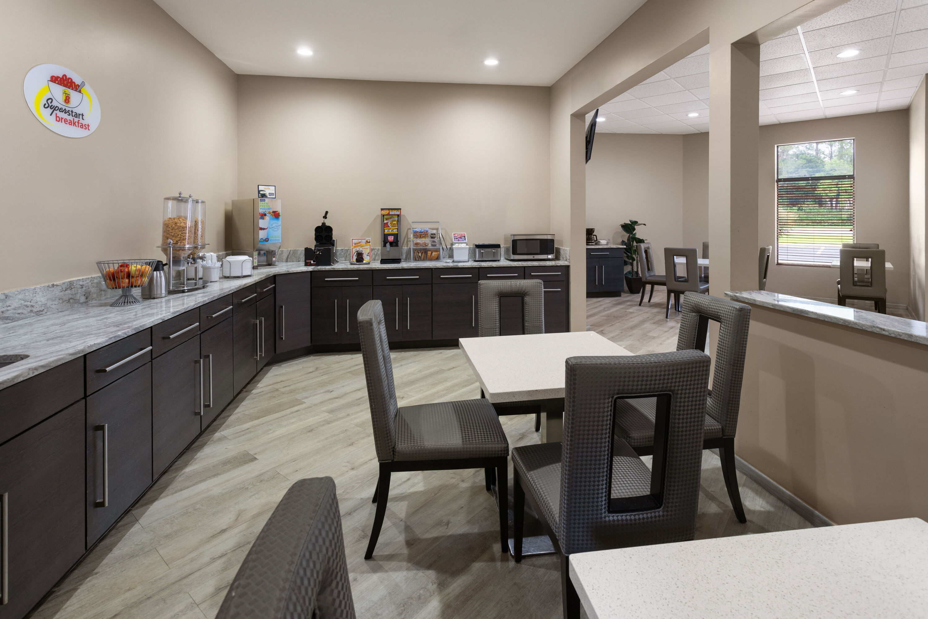 Free breakfast at Super 8 by Wyndham Pascagoula in Pascagoula, Mississippi