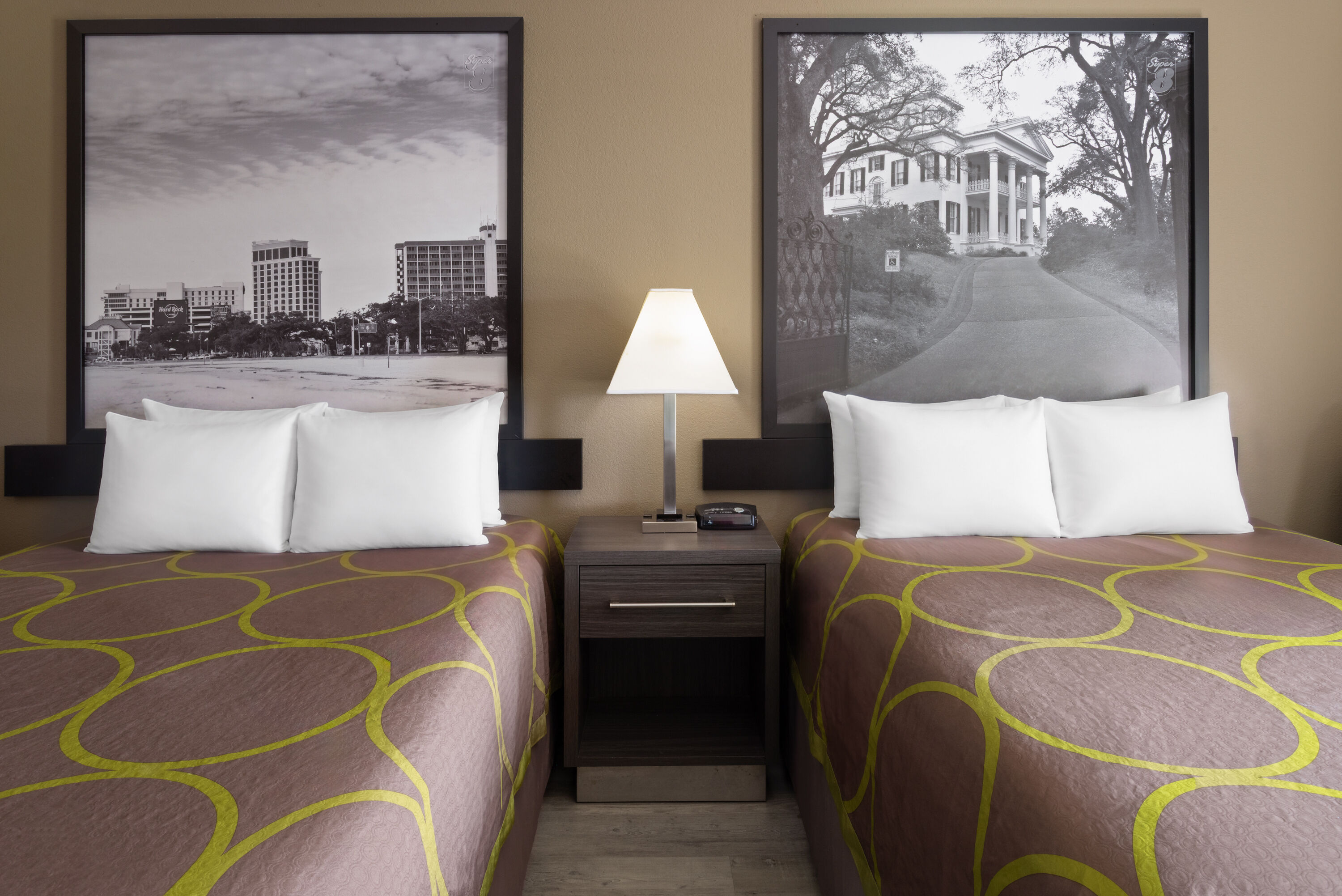 Guest room at the Super 8 by Wyndham Pascagoula in Pascagoula, Mississippi