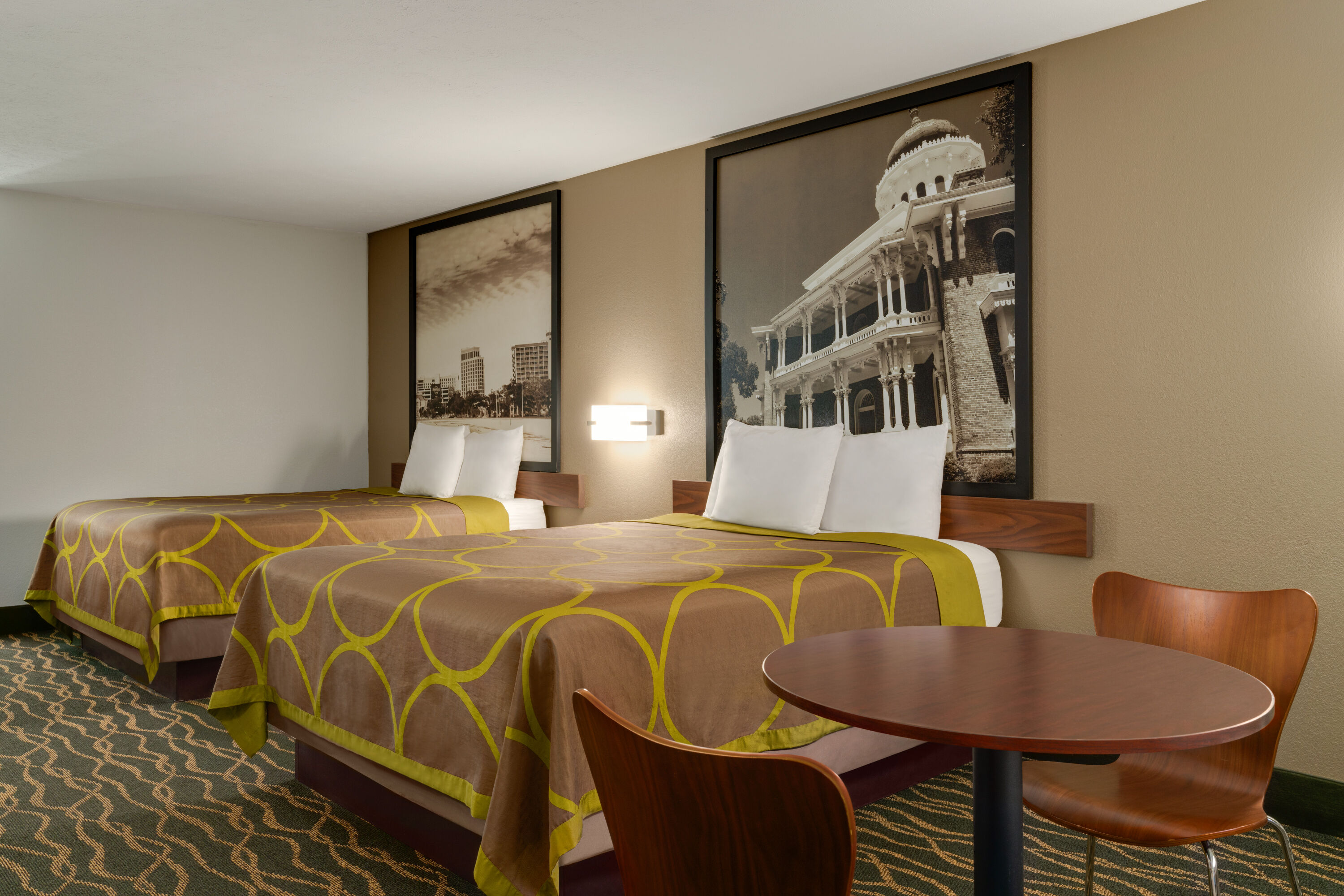 Guest room at the Super 8 by Wyndham Pearl/Jackson/East in Pearl, Mississippi