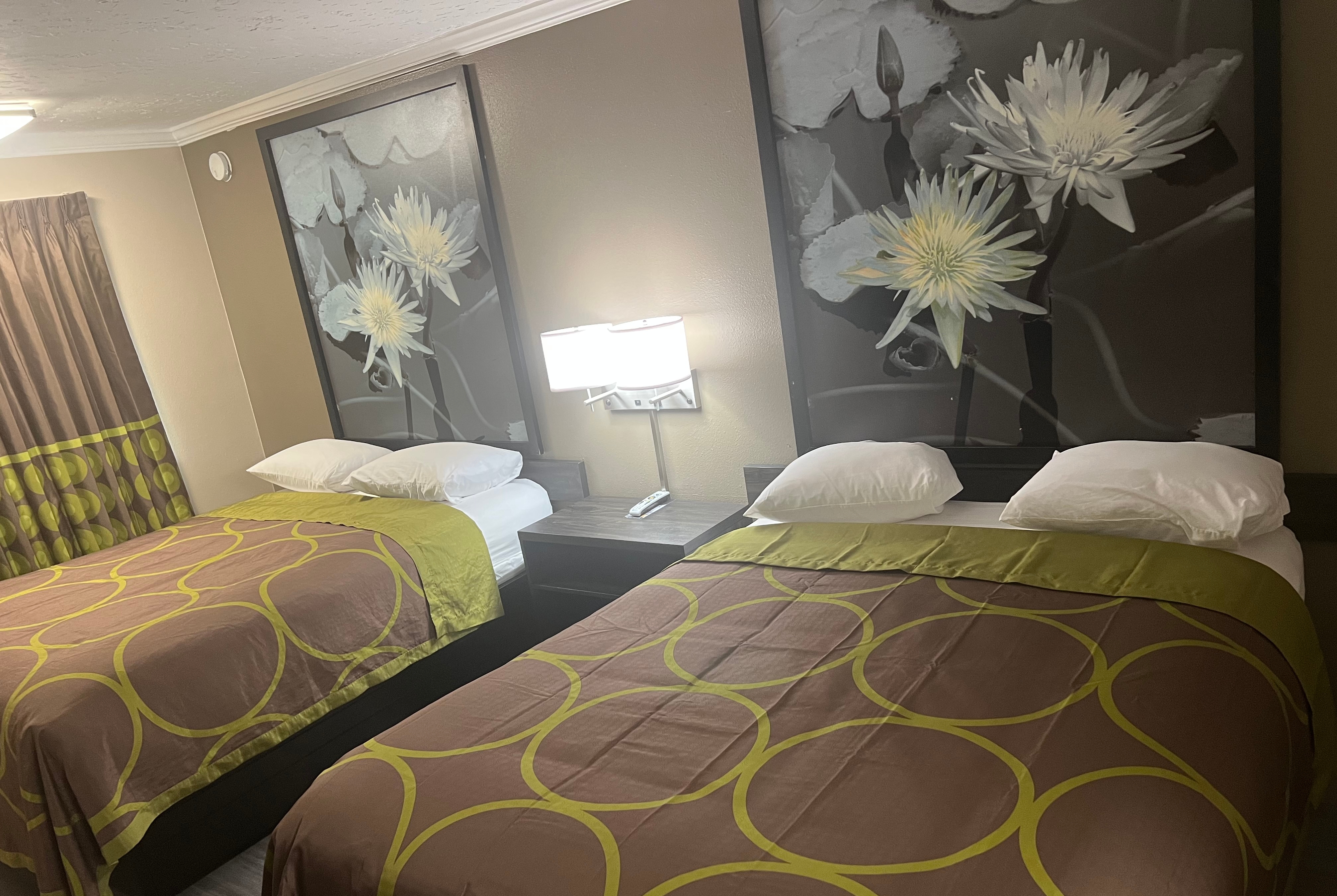 Guest room at the Super 8 by Wyndham Picayune in Picayune, Mississippi