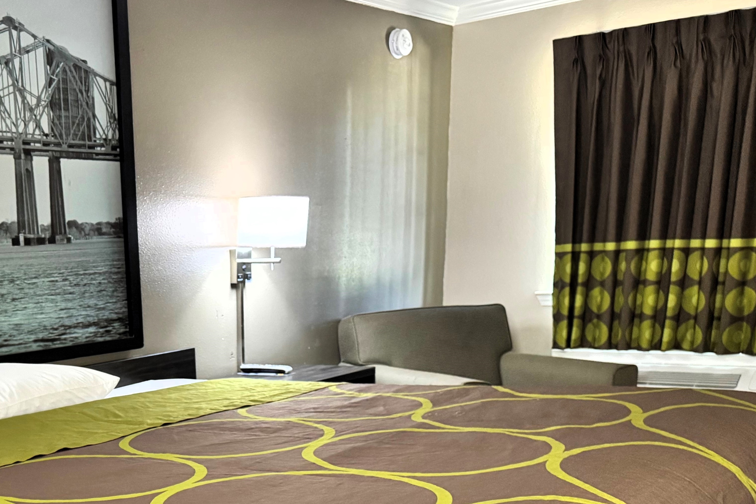 Guest room at the Super 8 by Wyndham Picayune in Picayune, Mississippi