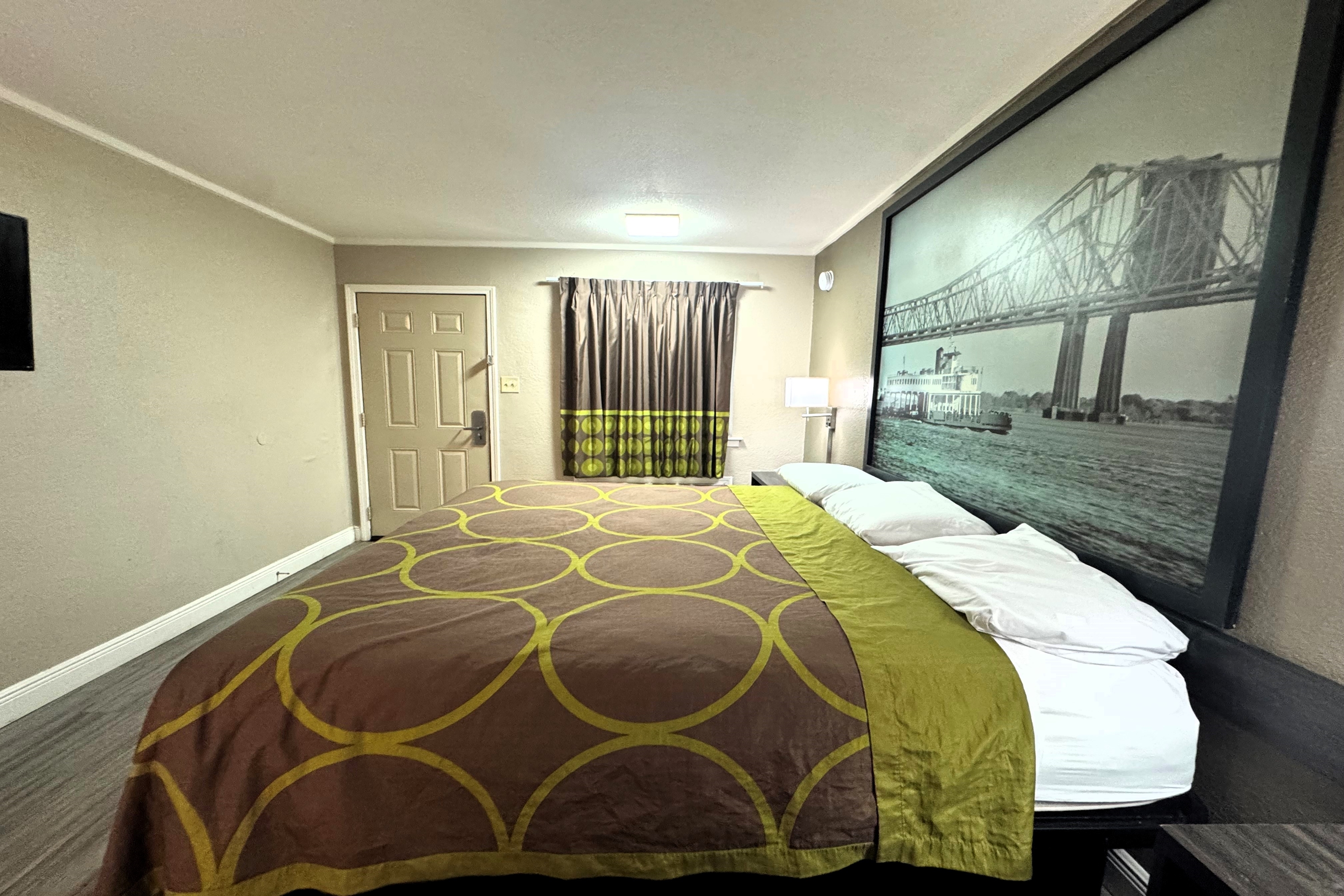 Guest room at the Super 8 by Wyndham Picayune in Picayune, Mississippi