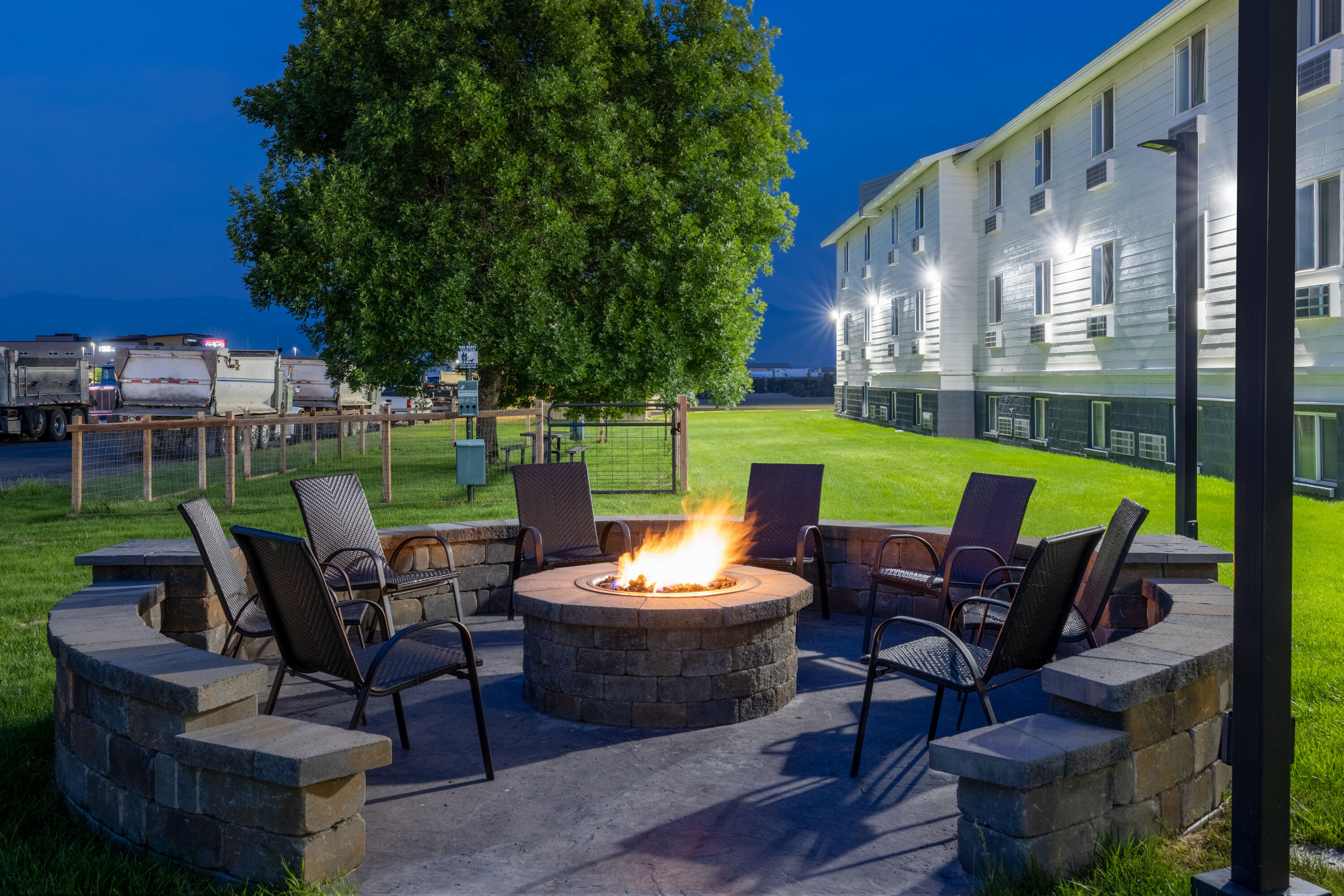 Firepit at Super 8 by Wyndham Belgrade/Bozeman Airport in Belgrade, Montana