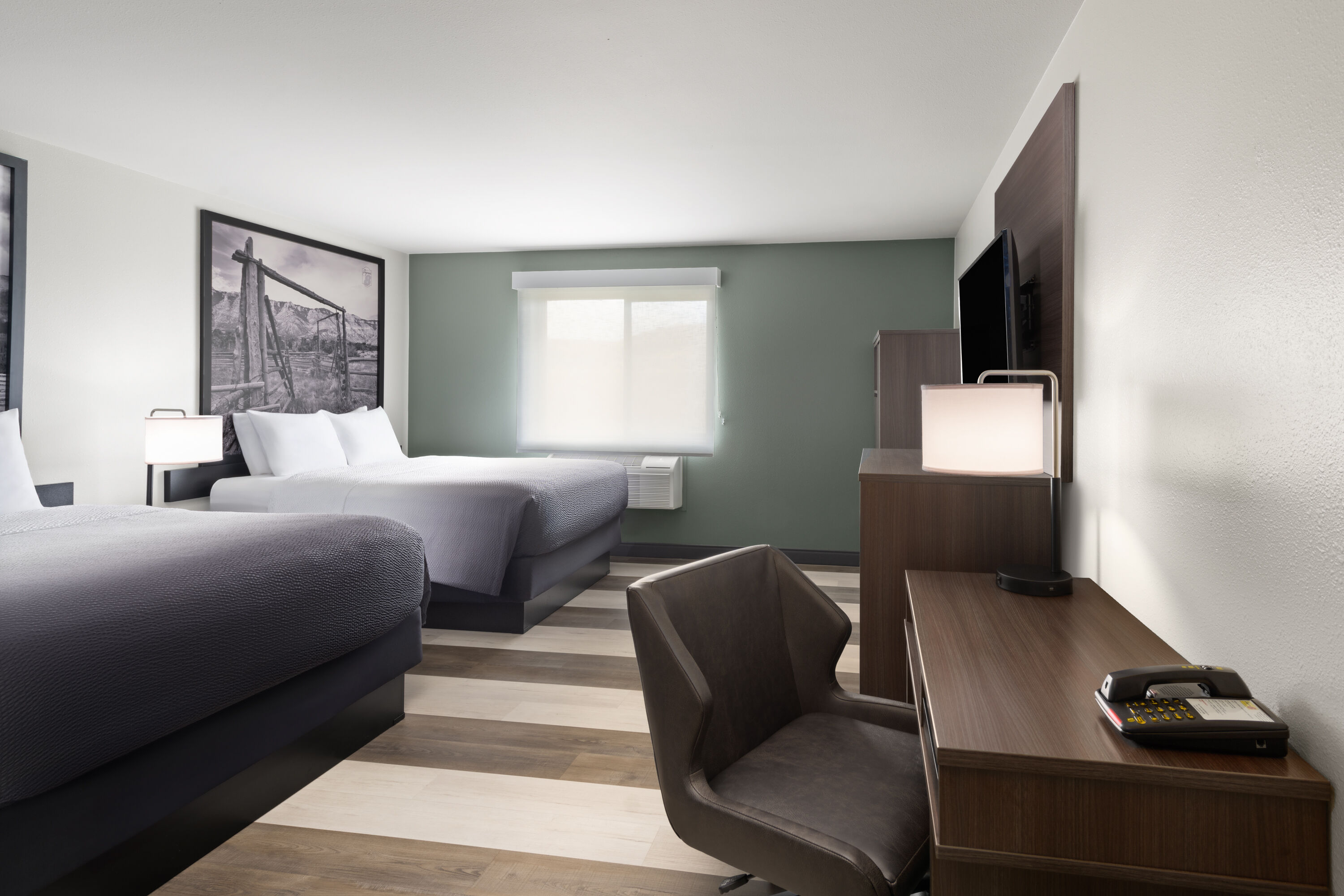 Guest room at the Super 8 by Wyndham Big Timber in Big Timber, Montana