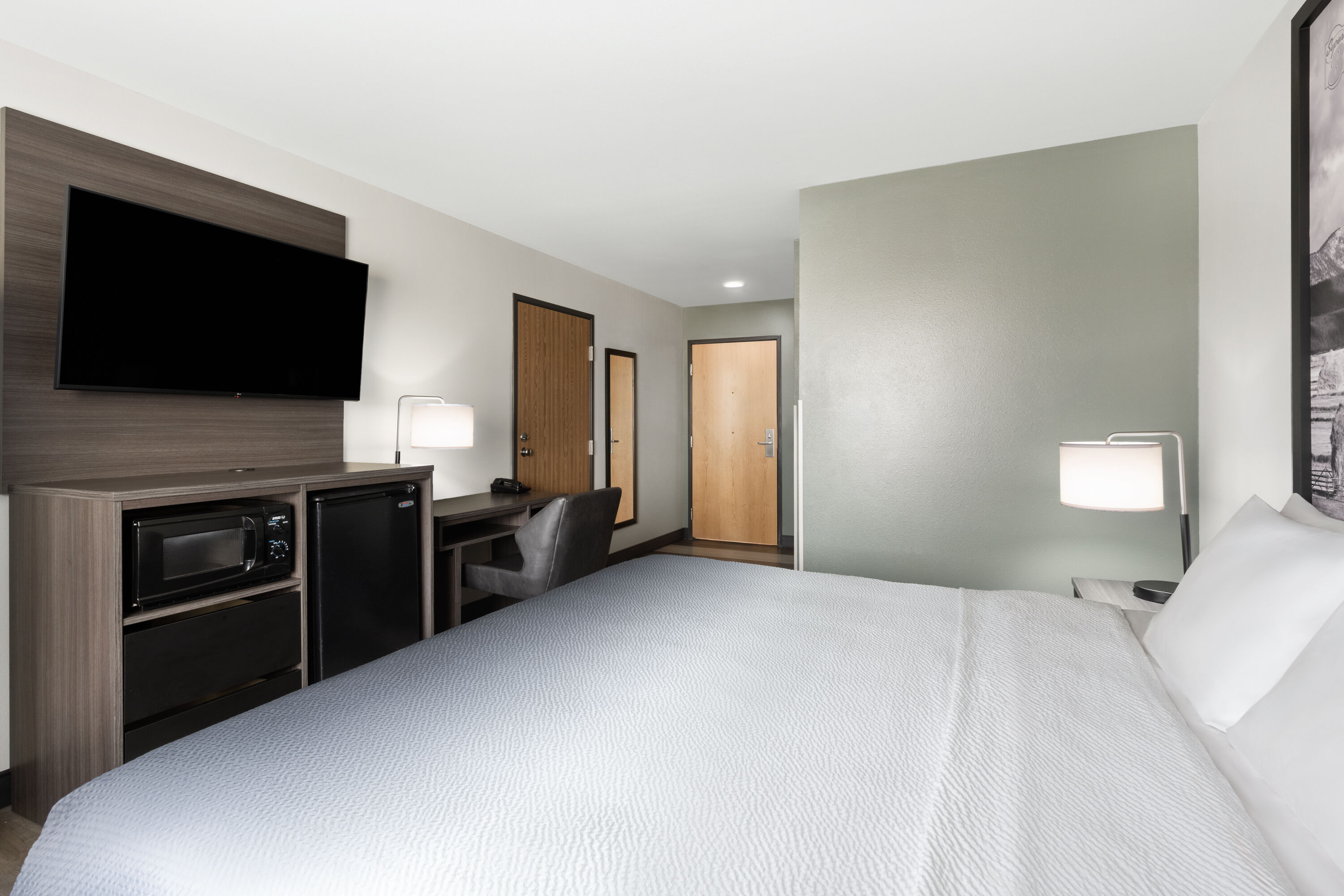 Guest room at the Super 8 by Wyndham Big Timber in Big Timber, Montana