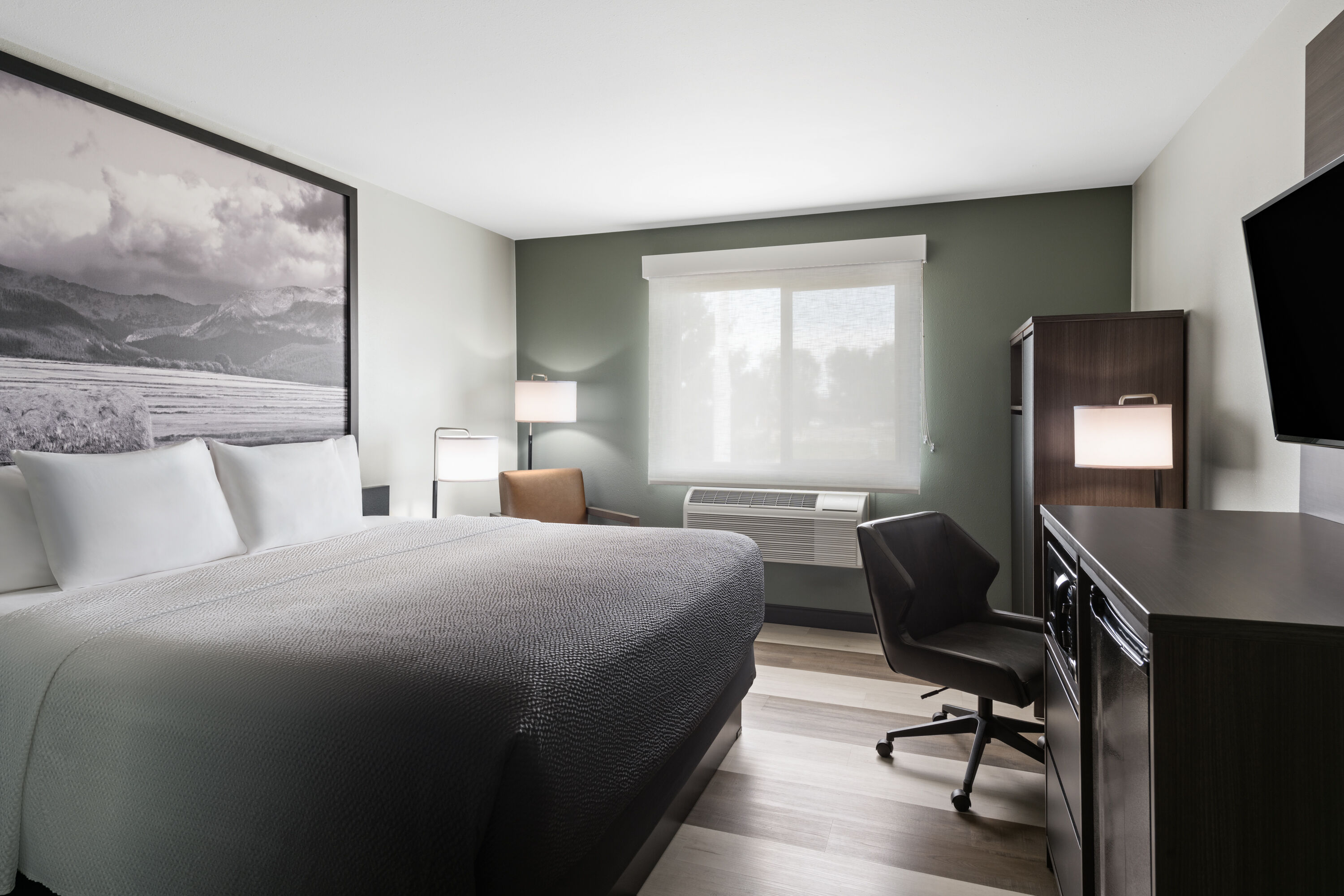 Guest room at the Super 8 by Wyndham Big Timber in Big Timber, Montana