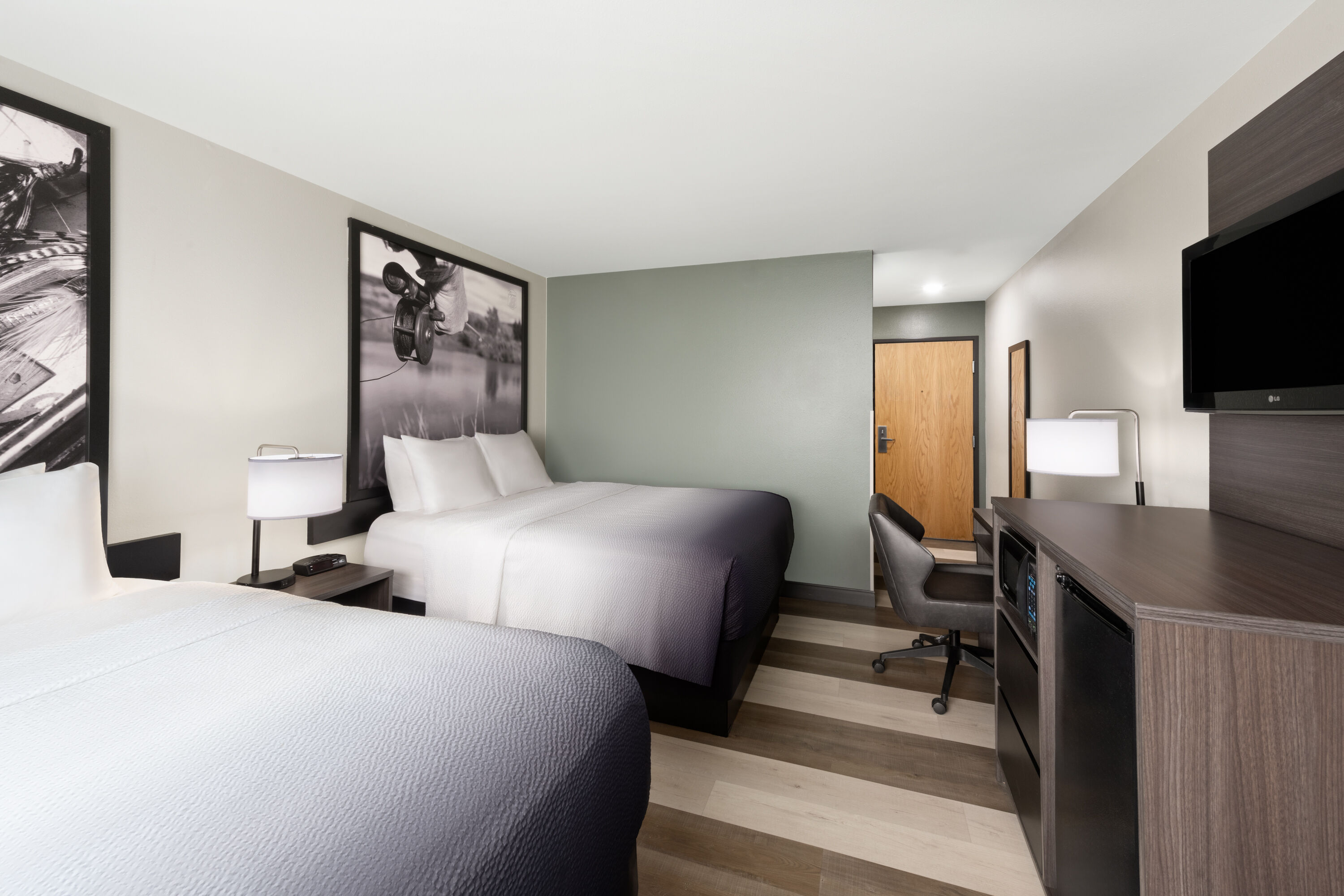 Guest room at the Super 8 by Wyndham Big Timber in Big Timber, Montana