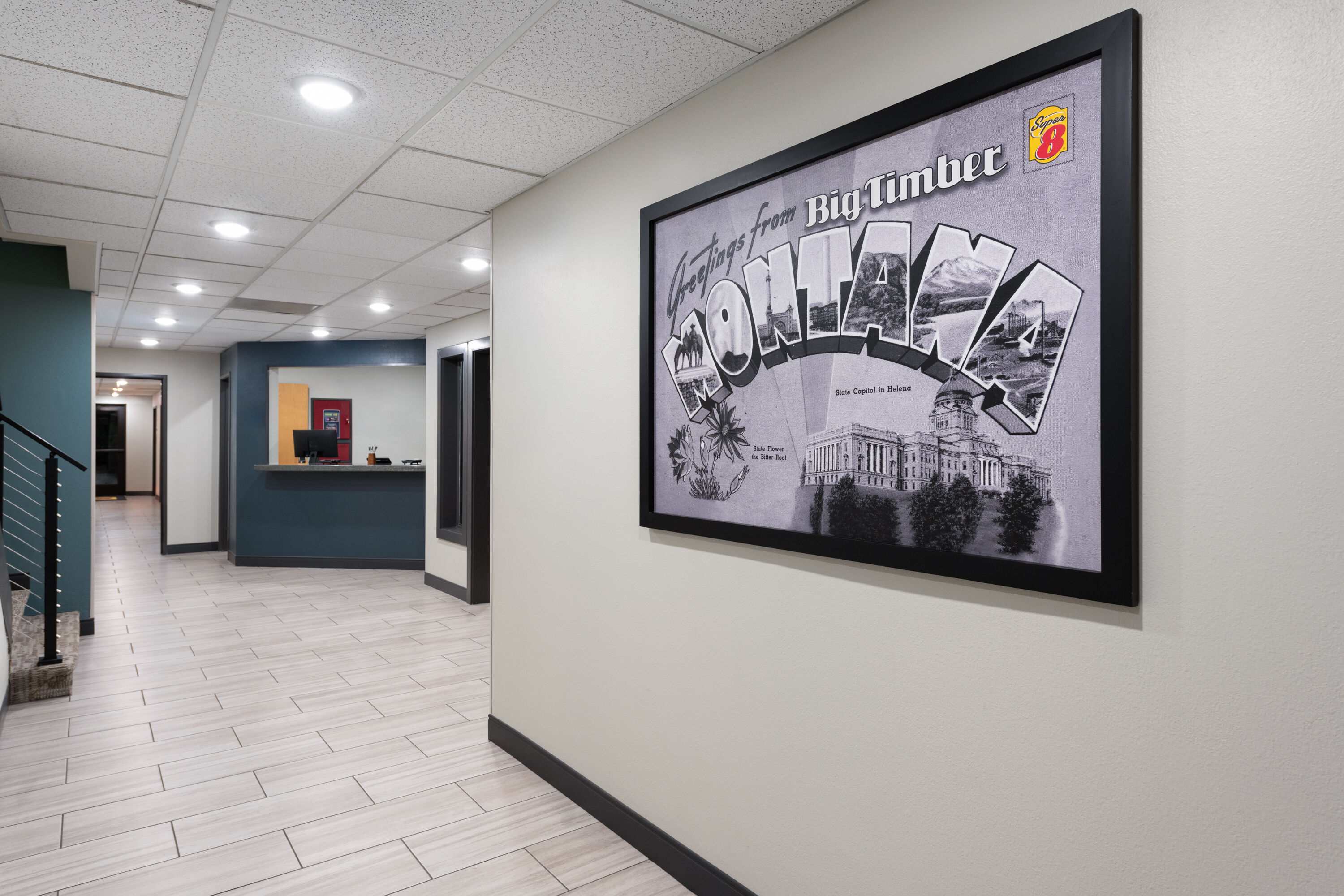 Super 8 by Wyndham Big Timber lobby feature in Big Timber, Montana