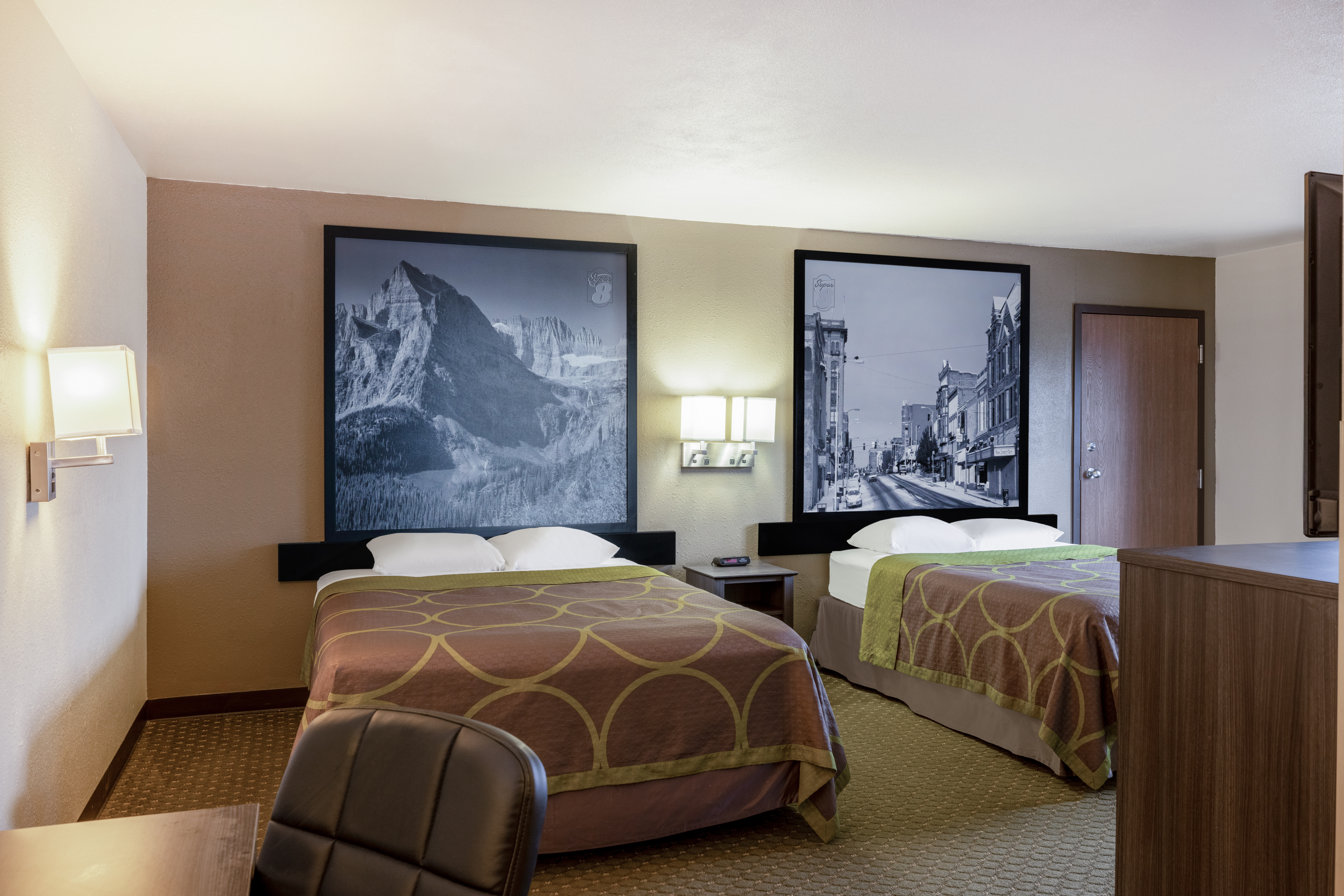 Guest room at the Super 8 by Wyndham Butte MT in Butte, Montana