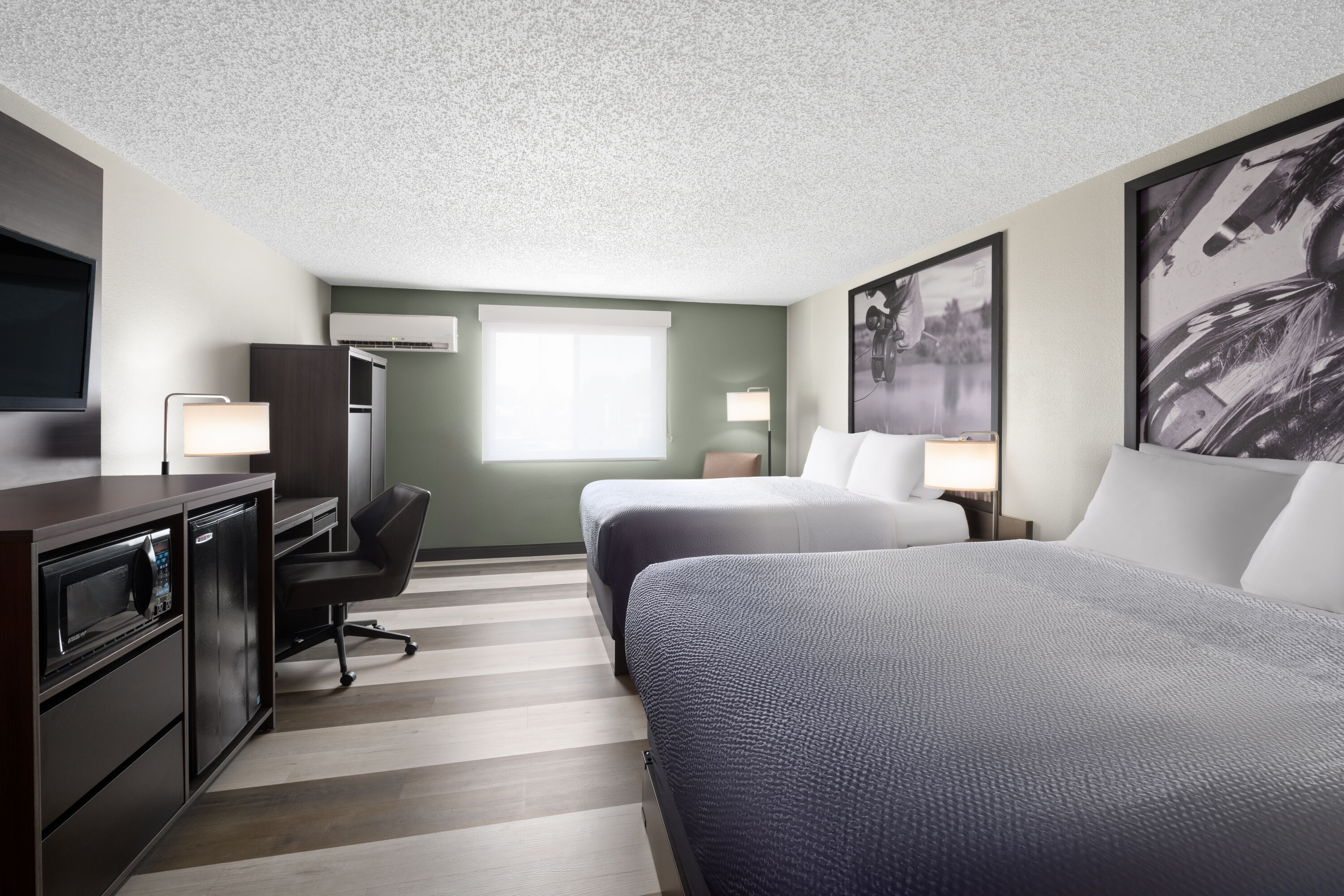 Guest room at the Super 8 by Wyndham Conrad in Conrad, Montana