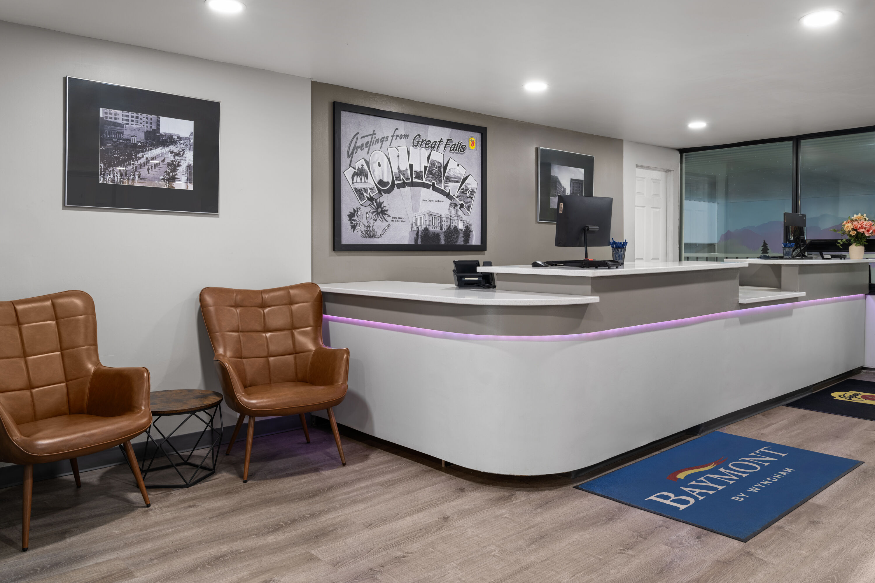 Super 8 by Wyndham Great Falls City Center reception in Great Falls, Montana