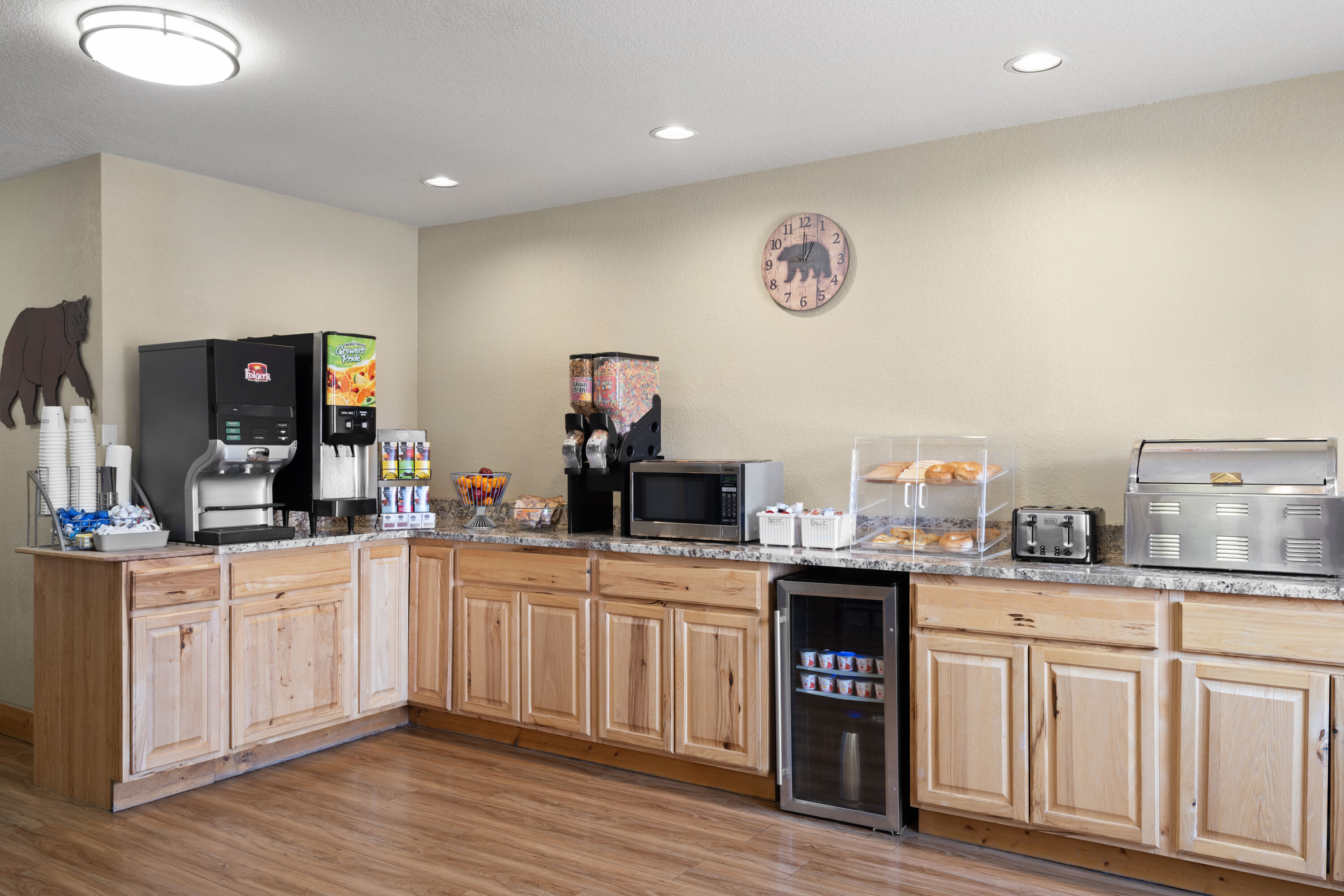 Free breakfast at Super 8 by Wyndham Kalispell Glacier National Park in Kalispell, Montana