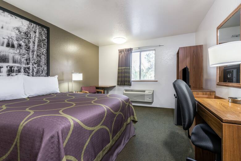 Guest room at the Super 8 Missoula/Reserve St. in Missoula, Montana