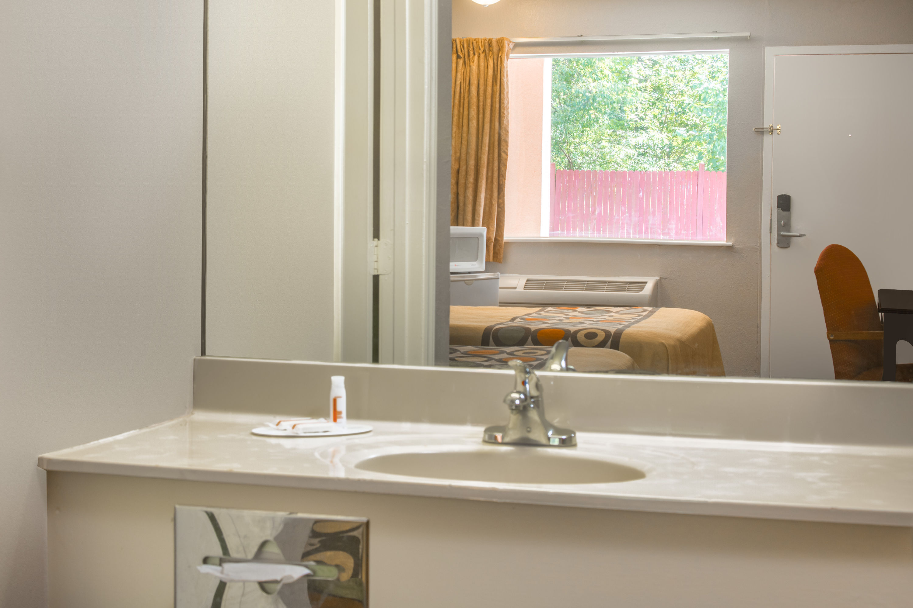 Guest room at the Super 8 by Wyndham Durham/University Area NC in Durham, North Carolina