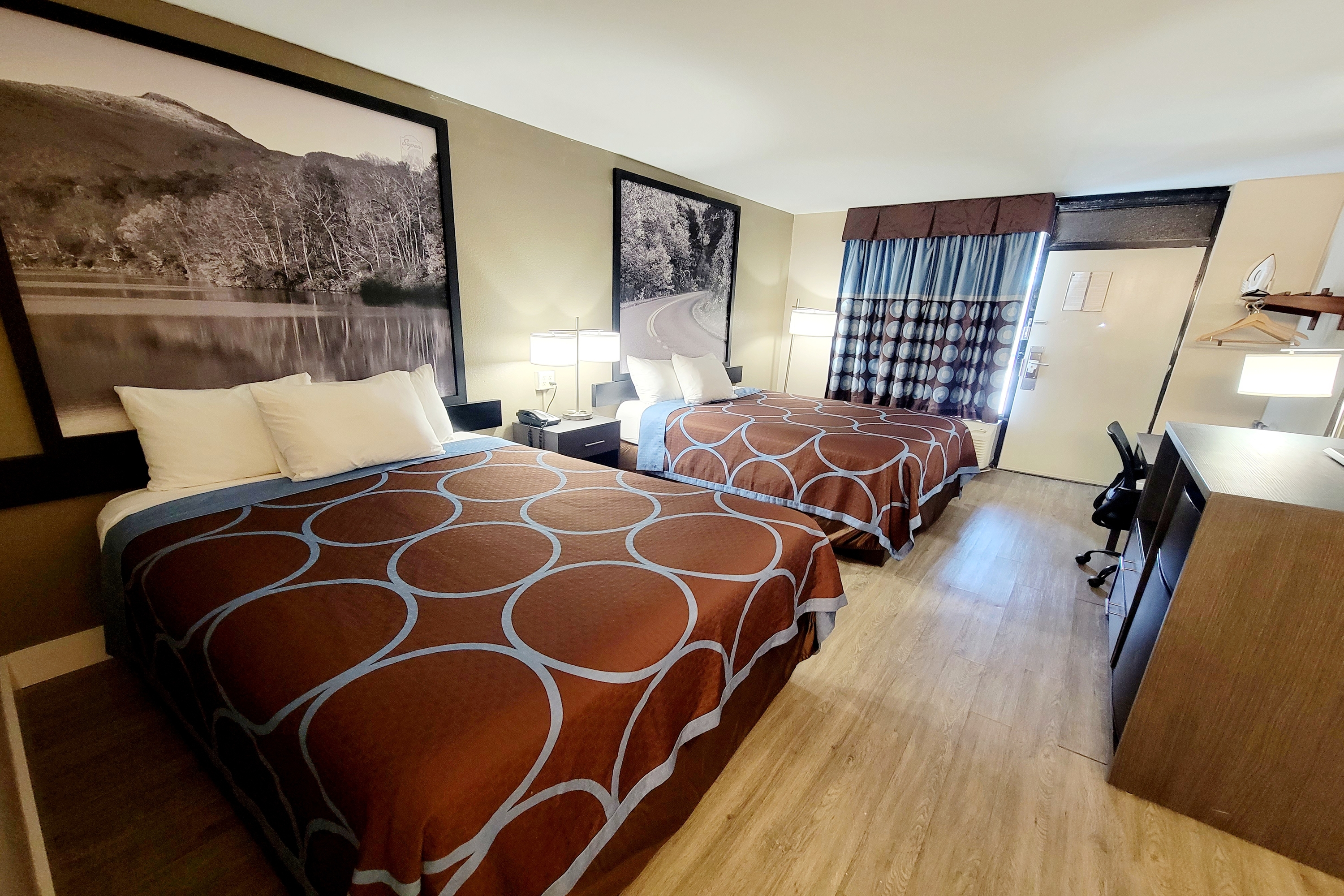 Guest room at the Super 8 by Wyndham Marion NC in Marion, North Carolina