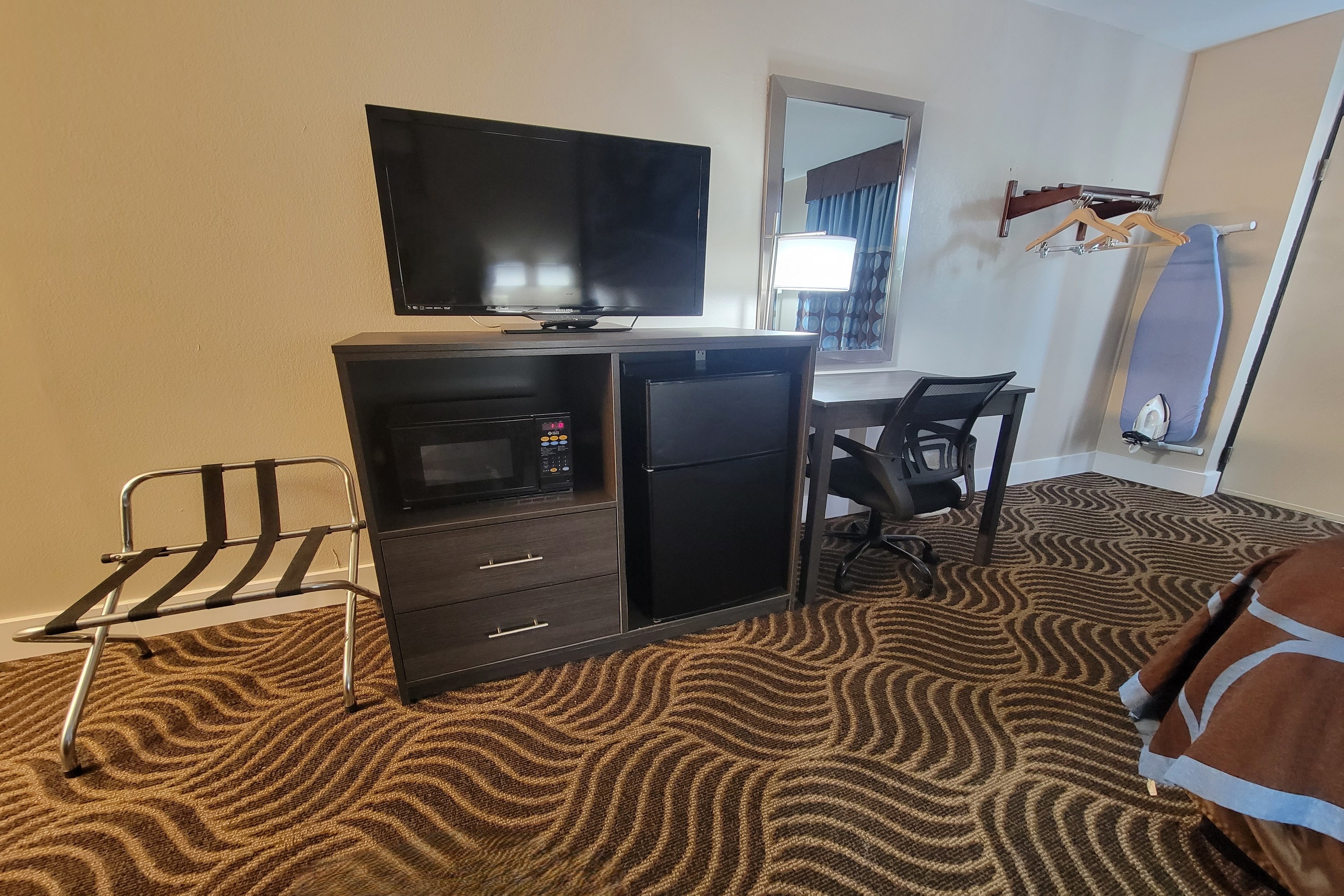 Guest room at the Super 8 by Wyndham Marion NC in Marion, North Carolina