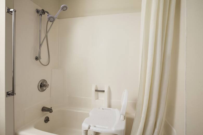 Guest room at the Super 8 Williston ND in Williston, North Dakota