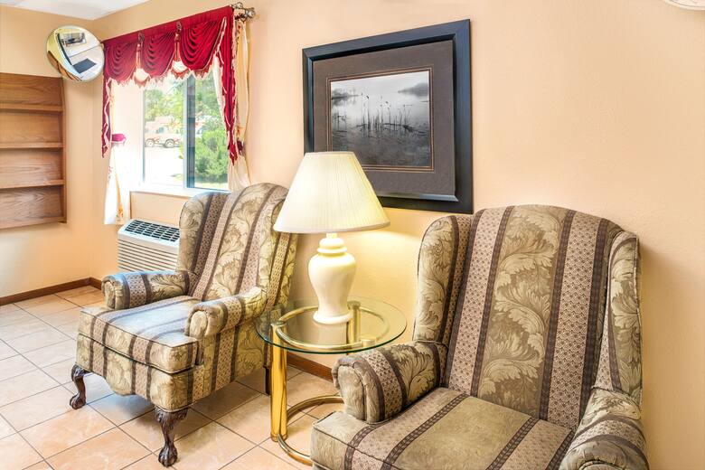 Super 8 Blair hotel lobby in Blair, Nebraska