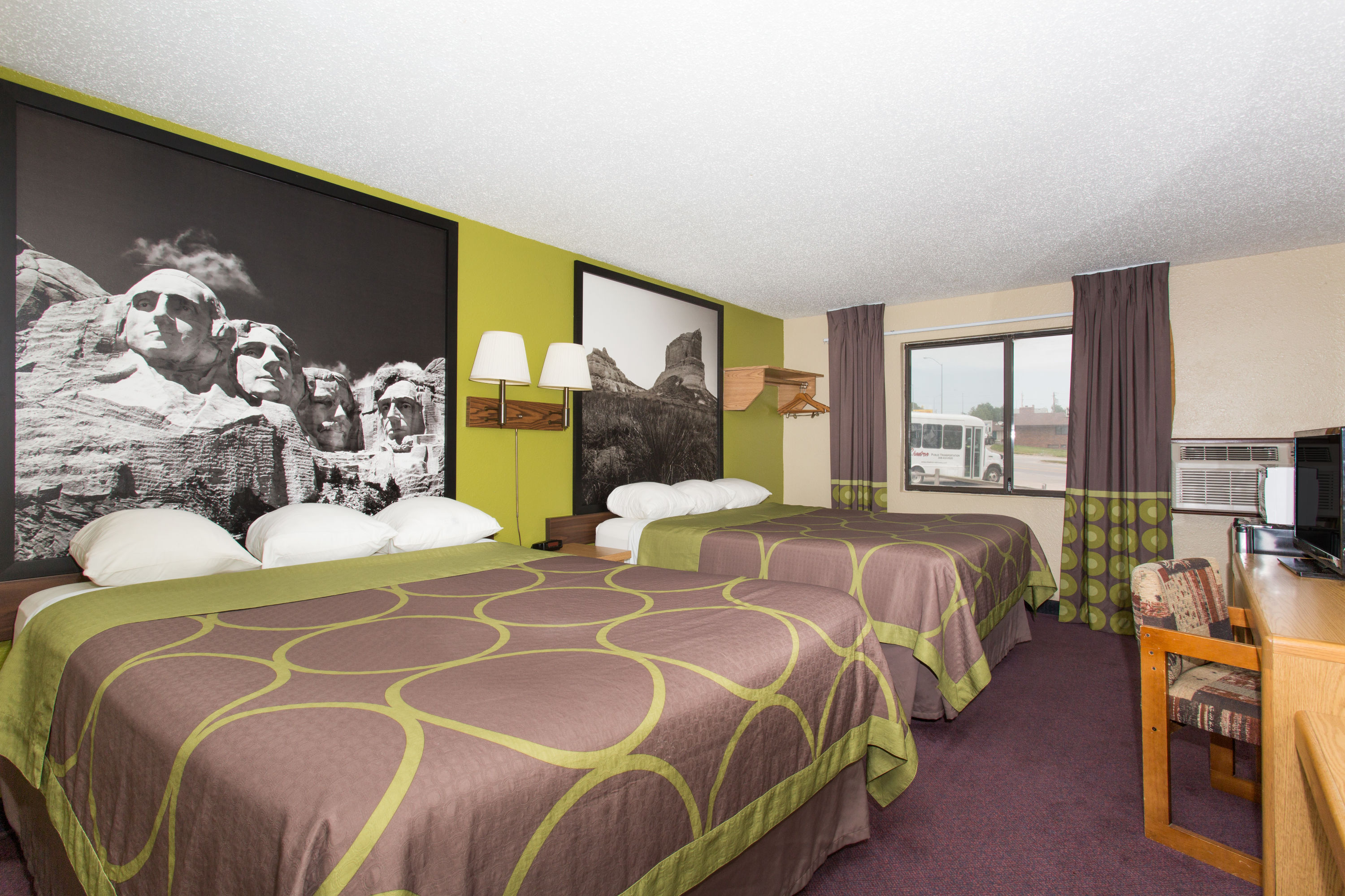 Guest room at the Super 8 by Wyndham Chadron NE in Chadron, Nebraska