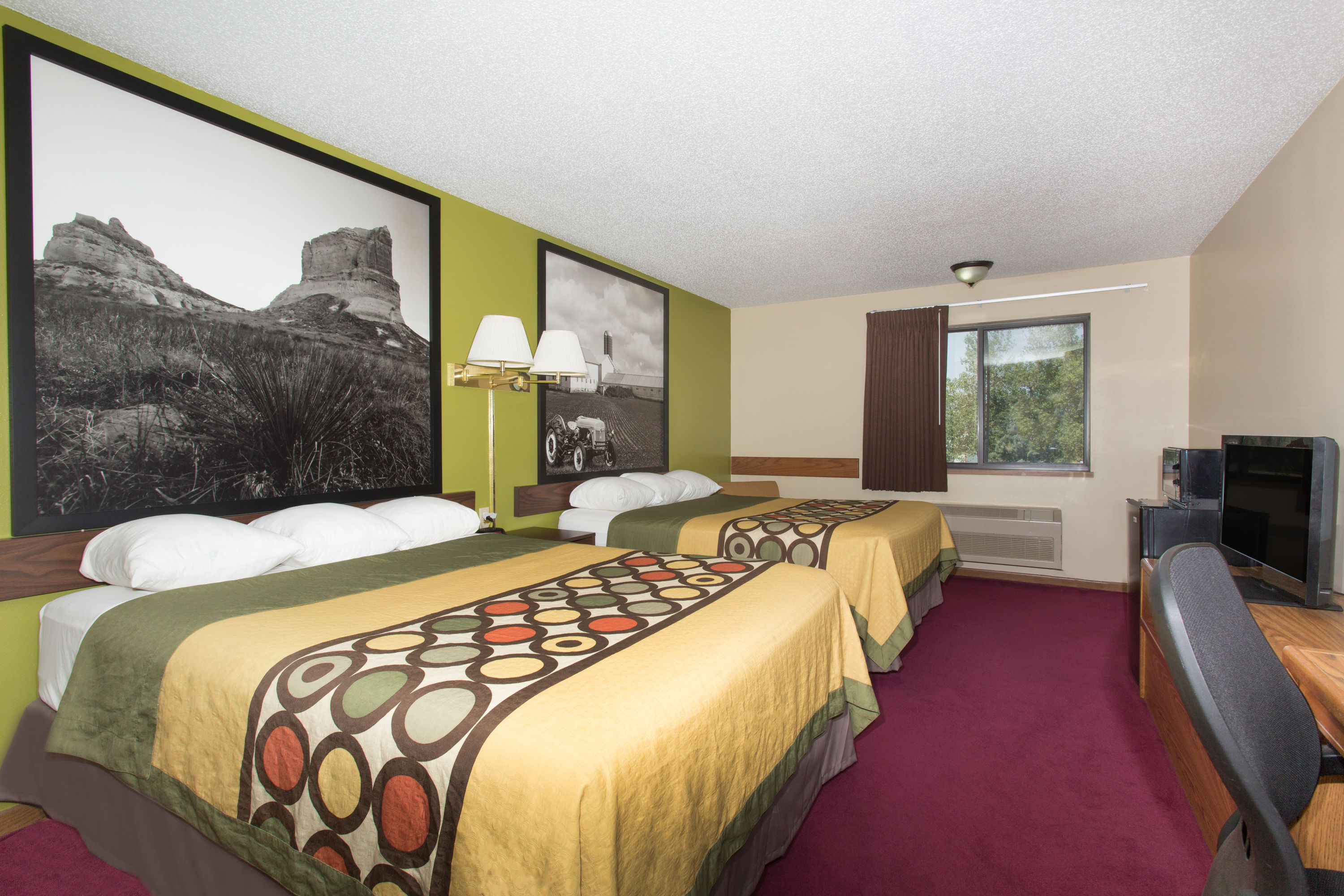 Guest room at the Super 8 by Wyndham Chadron NE in Chadron, Nebraska