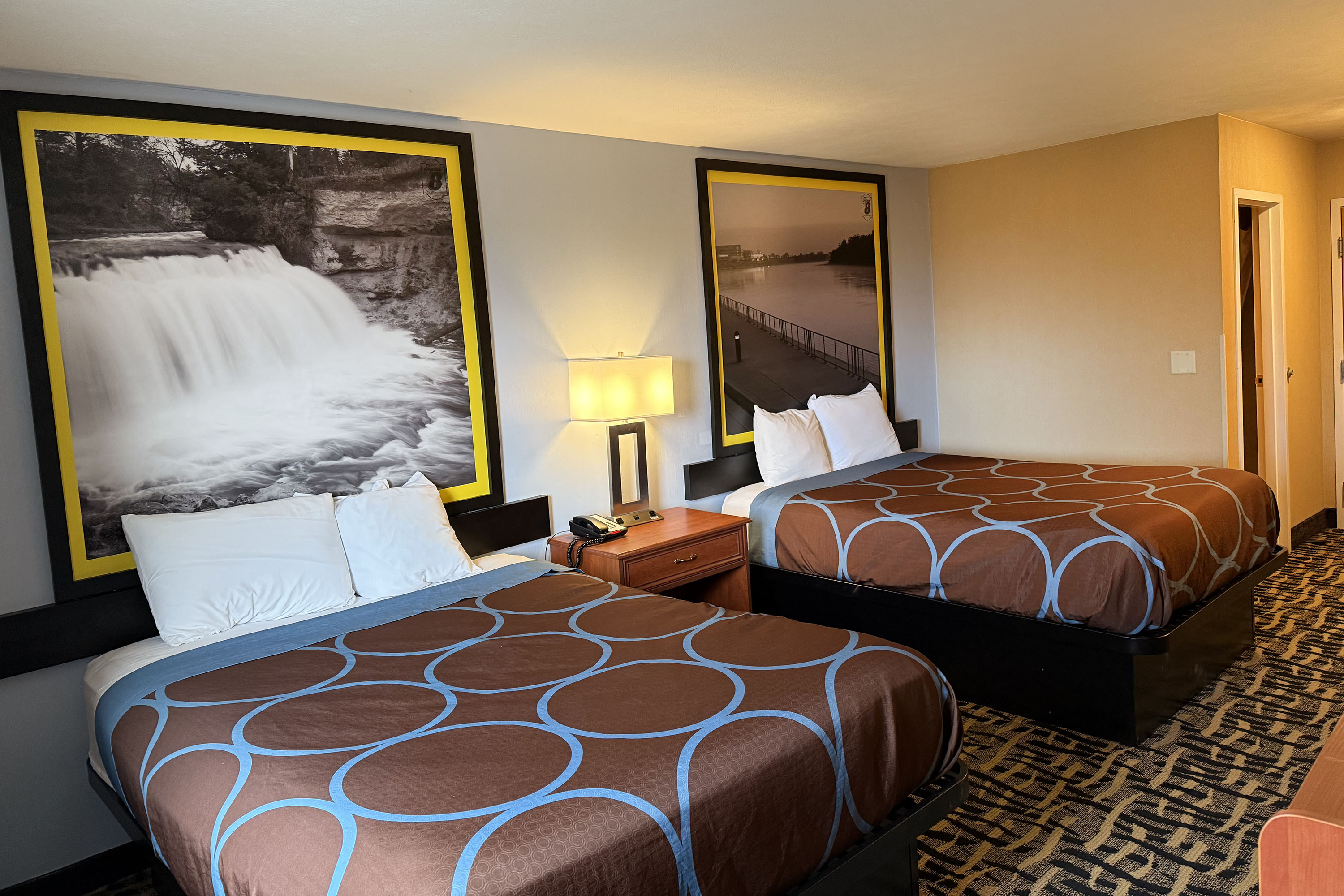 Guest room at the Super 8 by Wyndham Cozad in Cozad, Nebraska