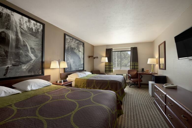 Guest room at the Super 8 Fremont NE in Fremont, Nebraska