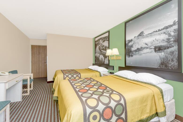 Guest room at the Super 8 Lexington in Lexington, Nebraska