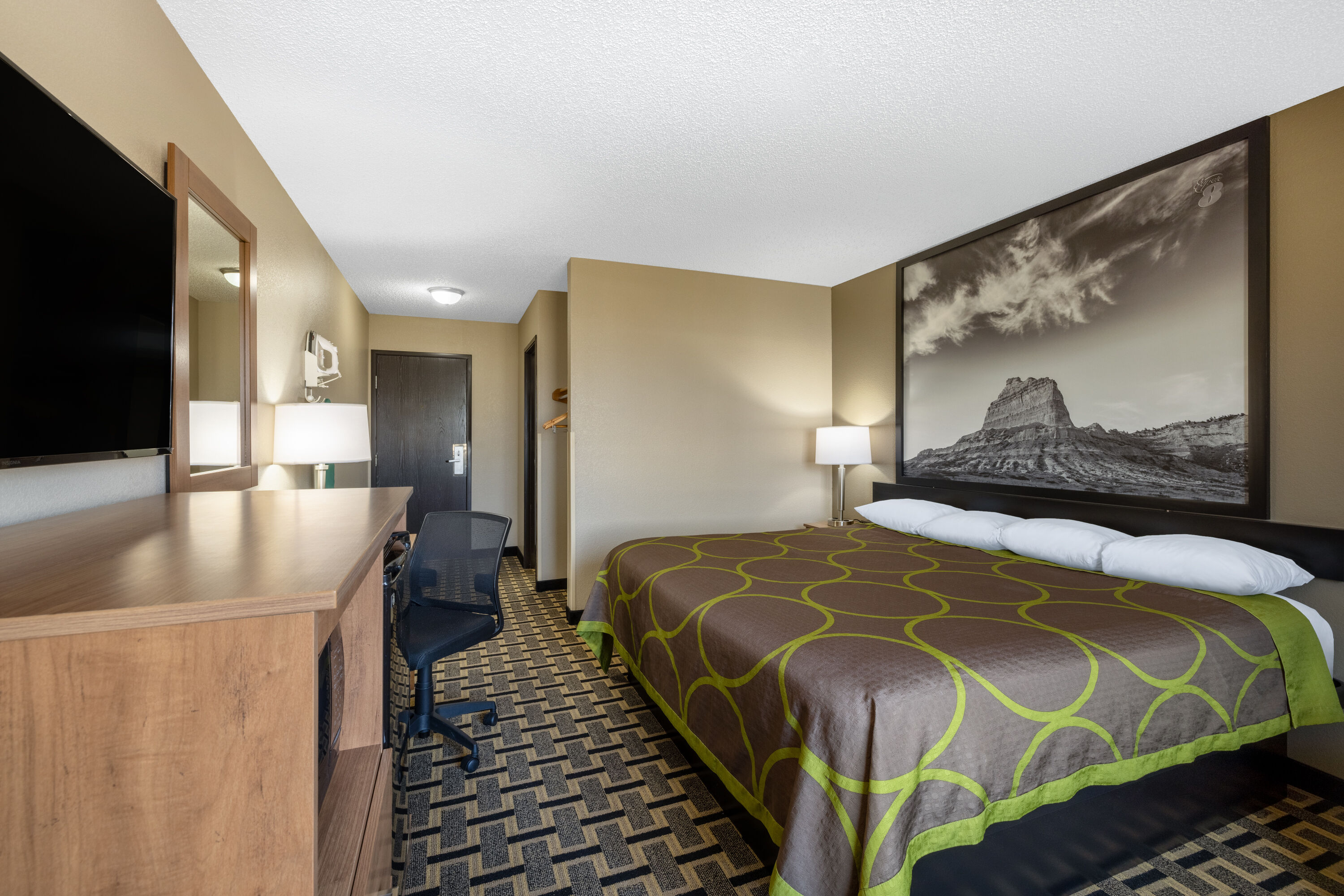 Guest room at the Super 8 by Wyndham O Neill NE in O Neill, Nebraska