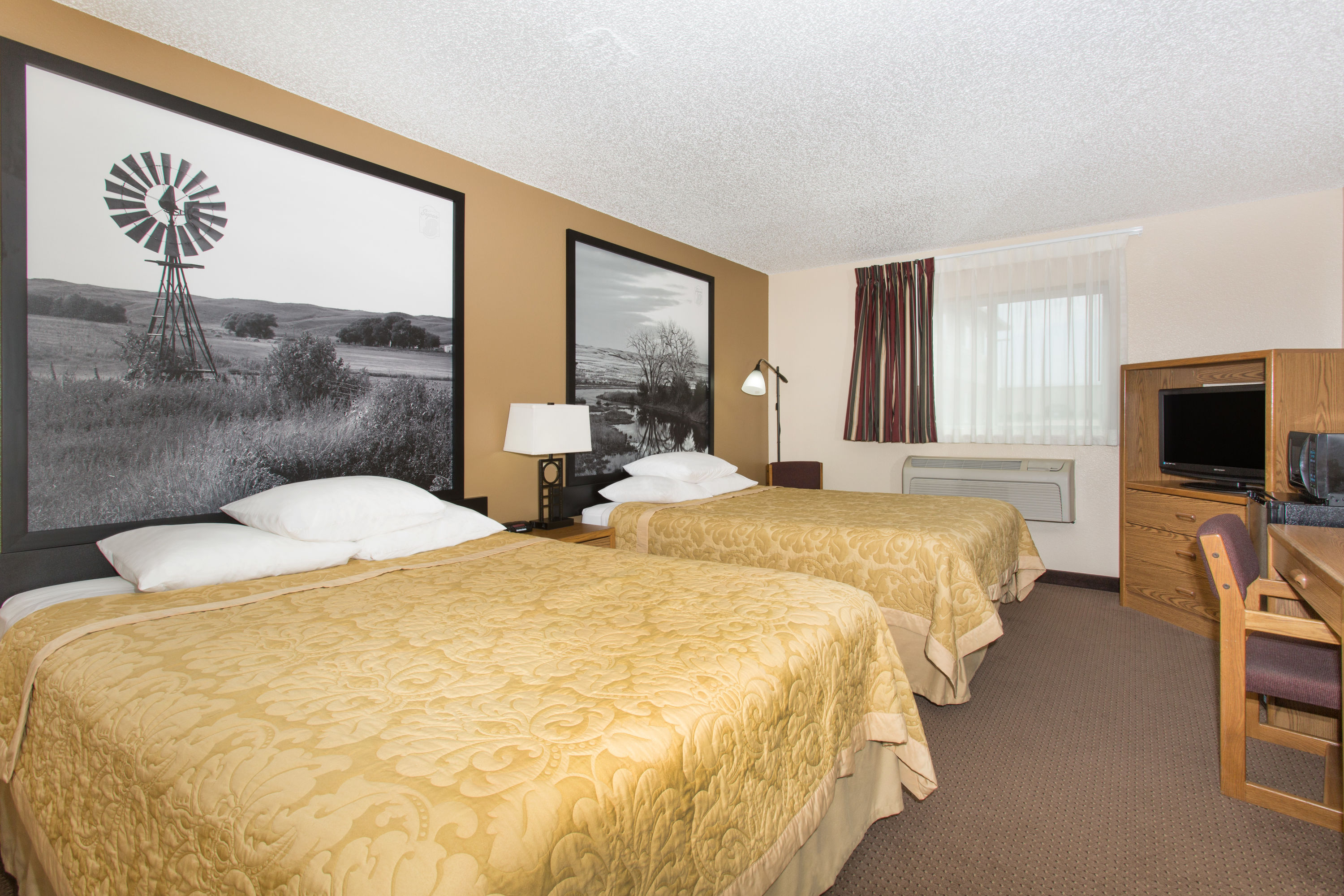Guest room at the Super 8 by Wyndham Ogallala in Ogallala, Nebraska