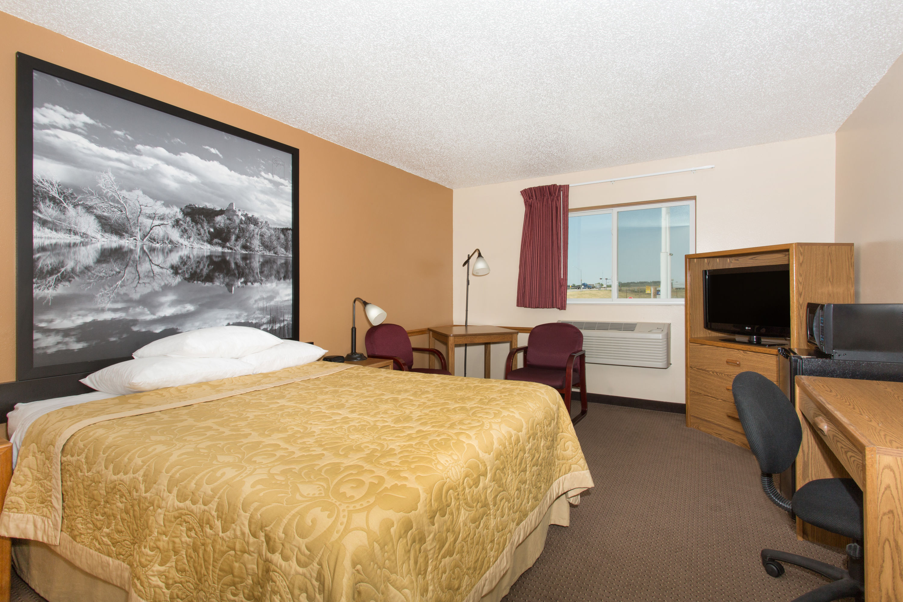 Guest room at the Super 8 by Wyndham Ogallala in Ogallala, Nebraska