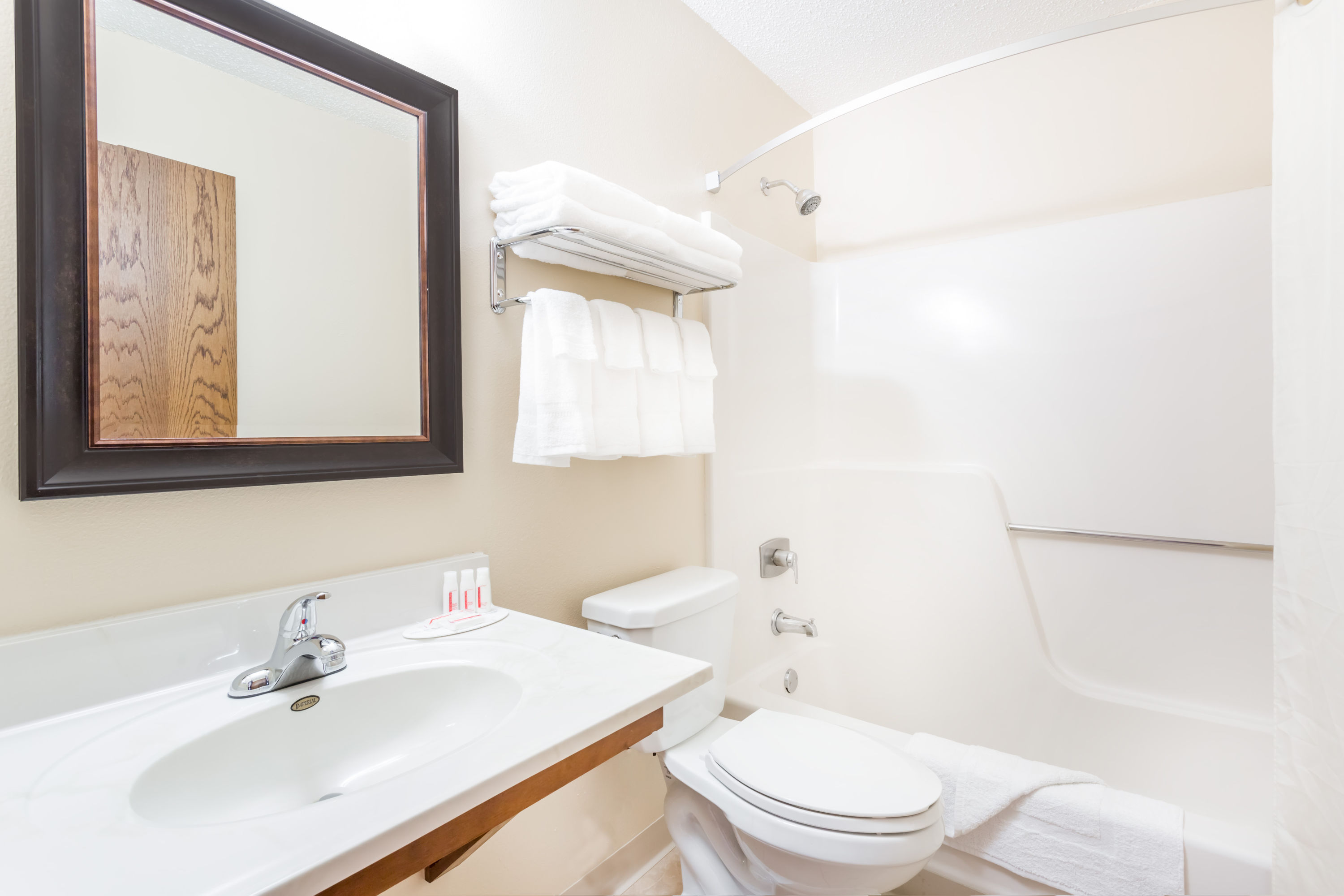 Guest room at the Super 8 by Wyndham Ogallala in Ogallala, Nebraska