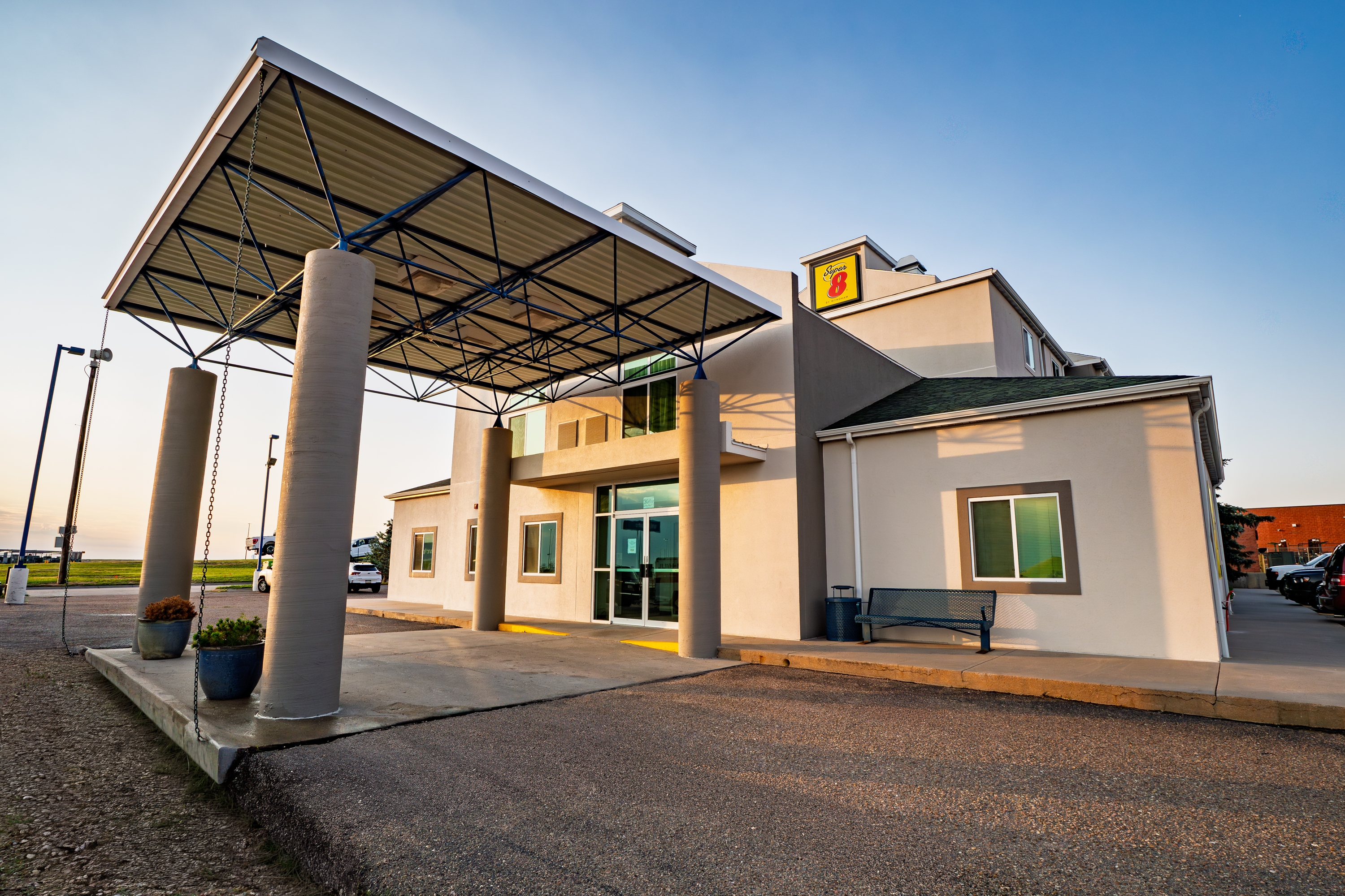 Exterior of Super 8 by Wyndham Sidney NE hotel in Sidney, Nebraska