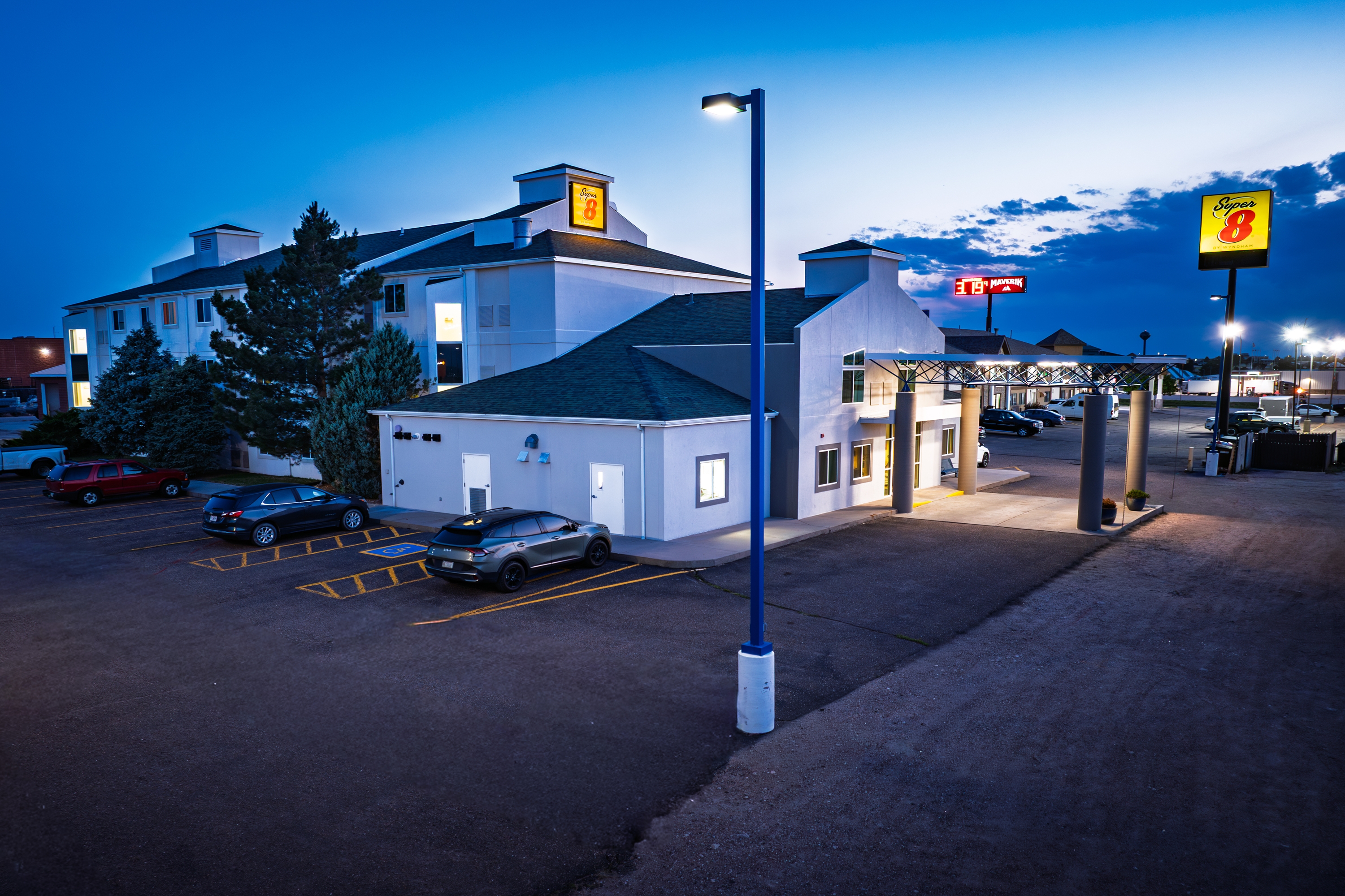 Exterior of Super 8 by Wyndham Sidney NE hotel in Sidney, Nebraska