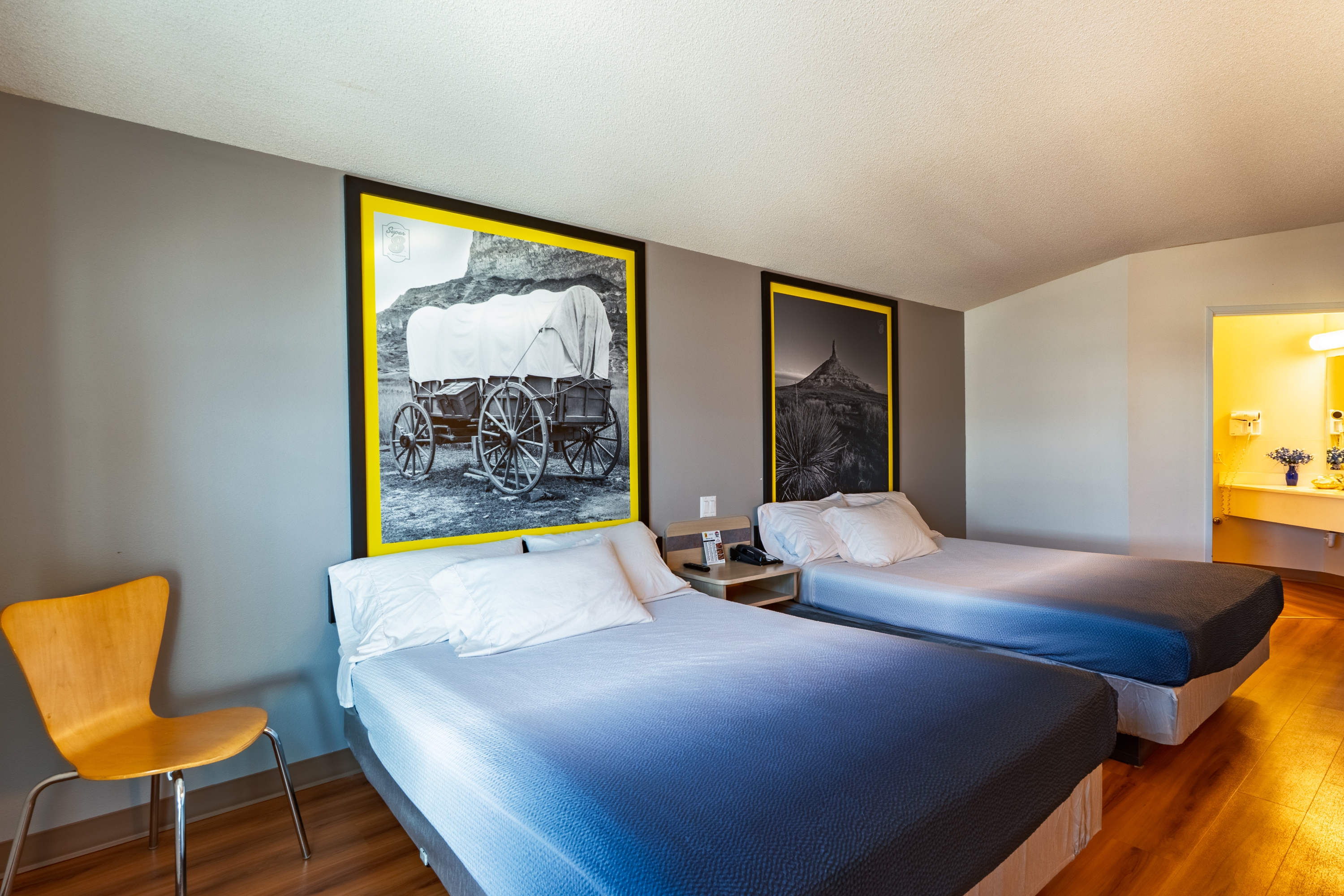 Guest room at the Super 8 by Wyndham Sidney NE in Sidney, Nebraska