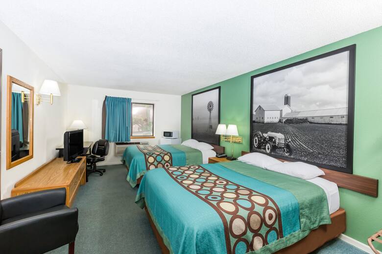 Guest room at the Super 8 West Point in West Point, Nebraska