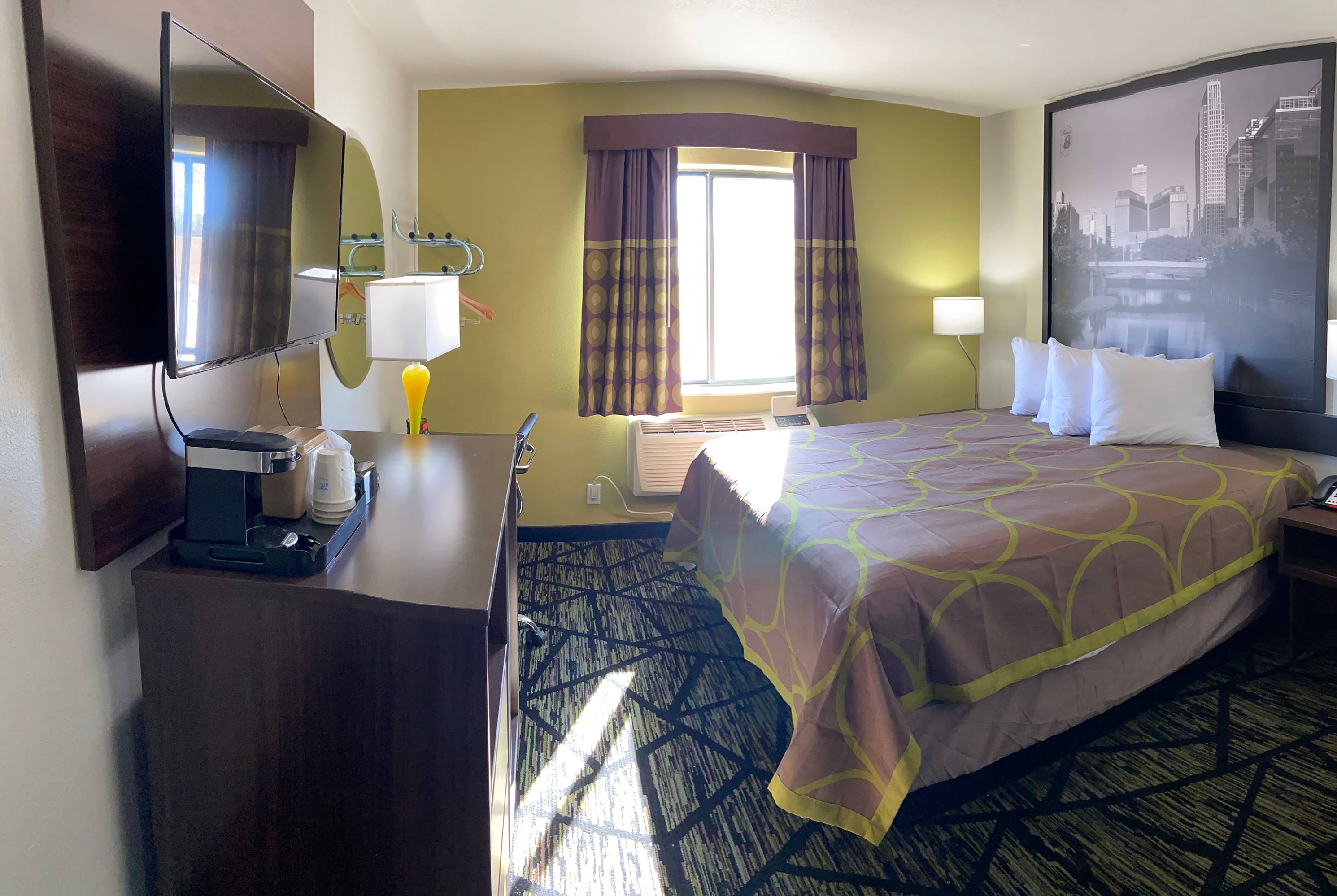 Guest room at the Super 8 by Wyndham York in York, Nebraska
