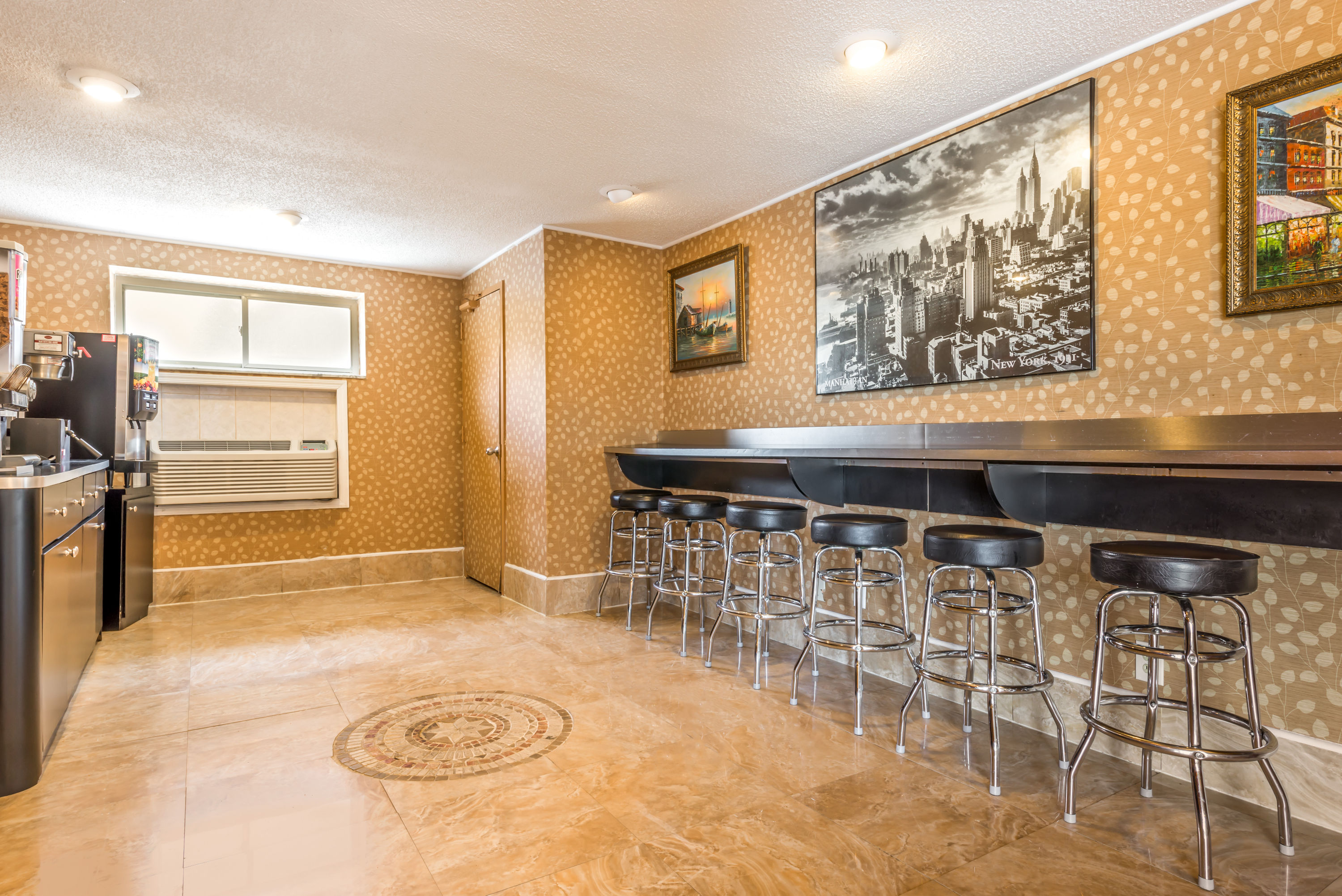 Bar at Super 8 by Wyndham North Bergen NJ/NYC Area in North Bergen, New Jersey