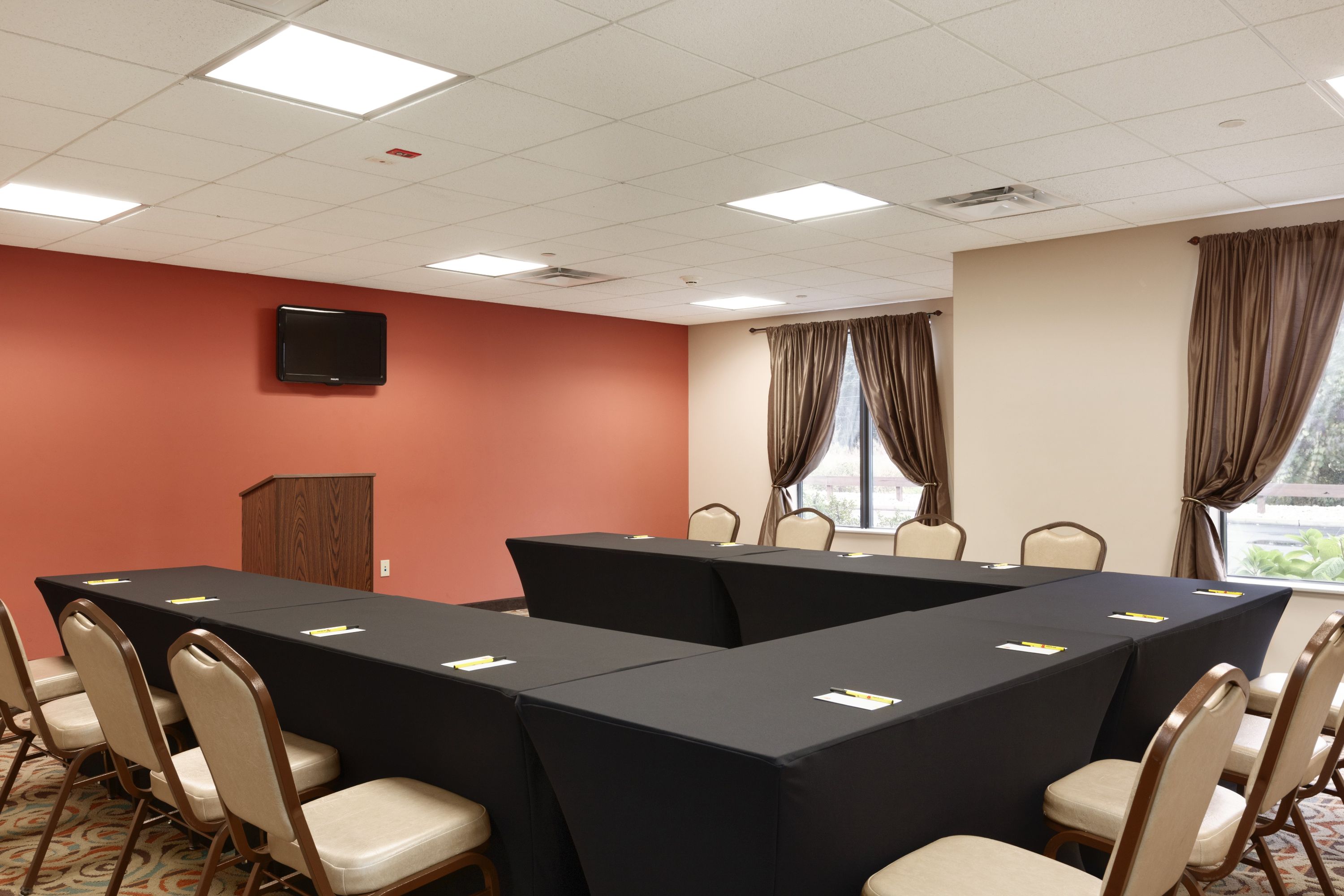 Meeting room at Super 8 by Wyndham Pennsville/Wilmington in Pennsville, New Jersey